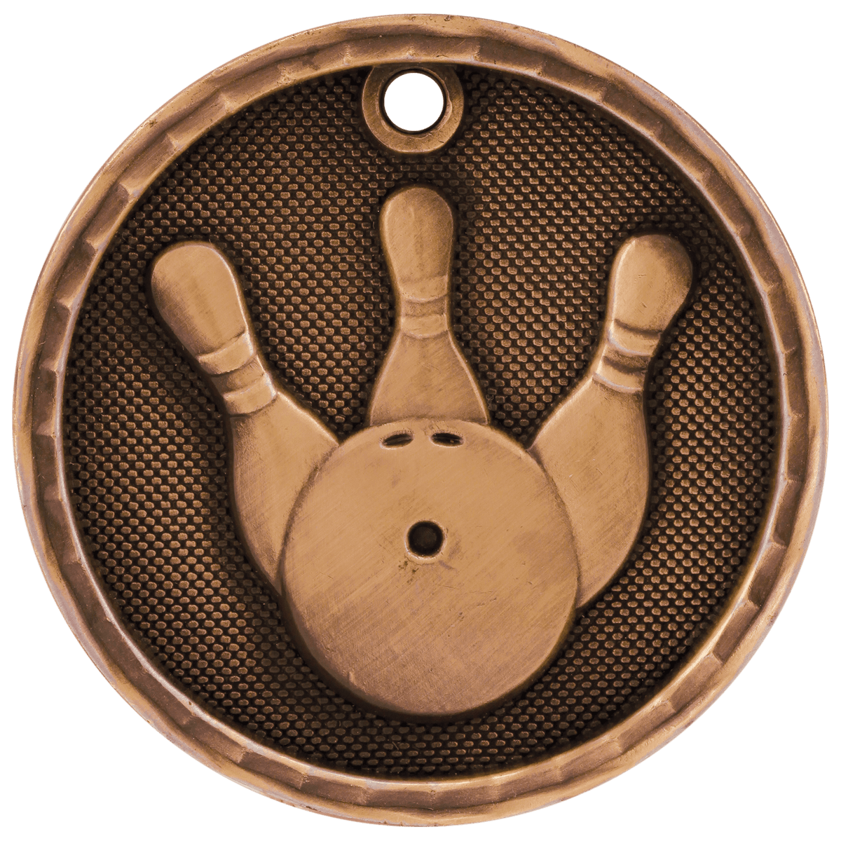 Bowling 3-D Medal-Bronze