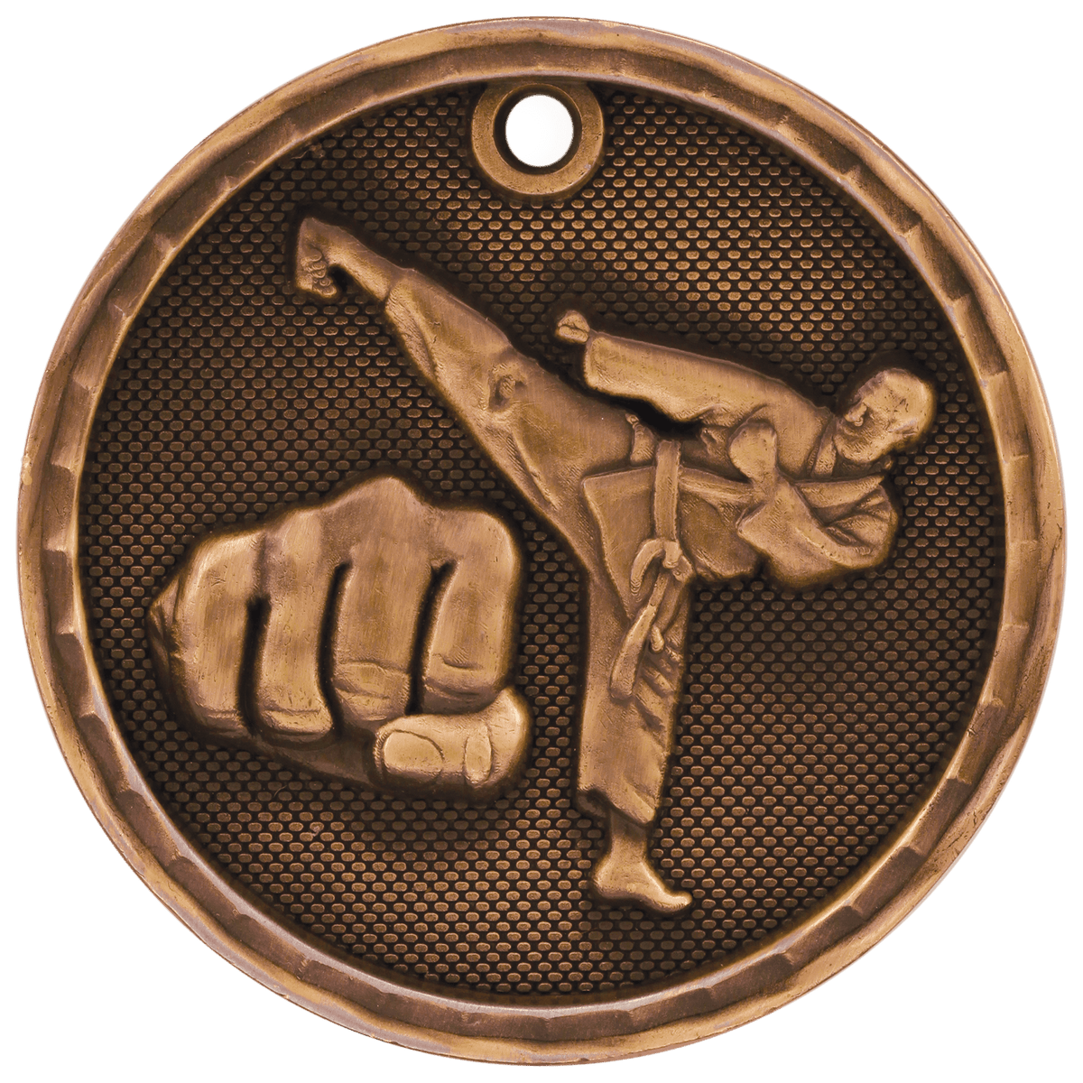 Martial Arts 3-D Medal-Bronze