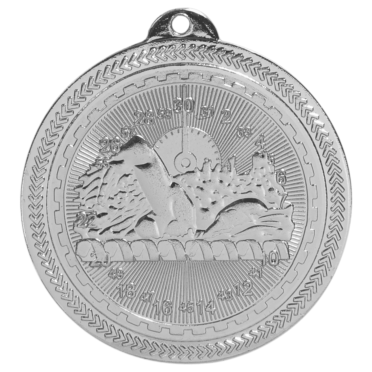 Swimming BriteLazer Medal-Silver