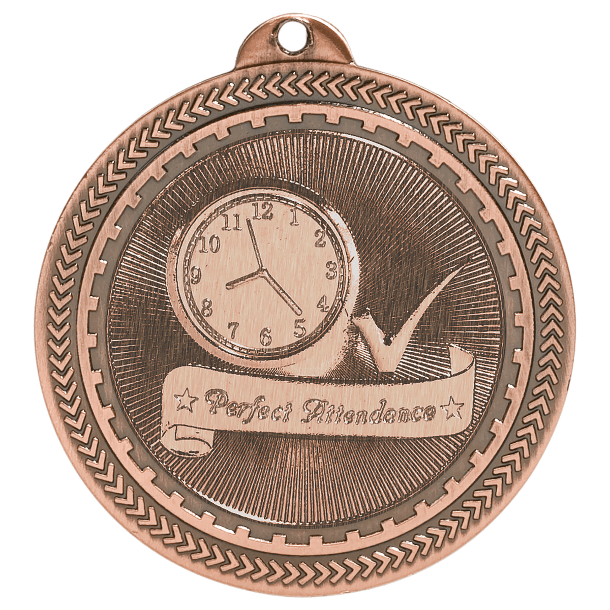 Perfect Attendance BriteLazer Medal-Bronze