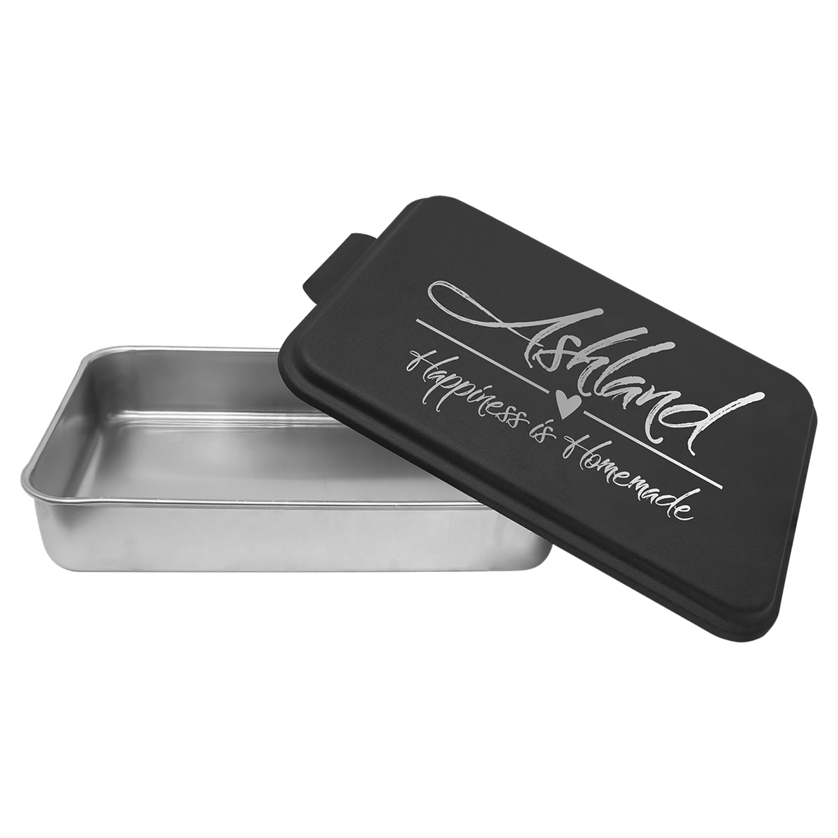 Aluminum Cake Pan with Black Powder Coated Lid