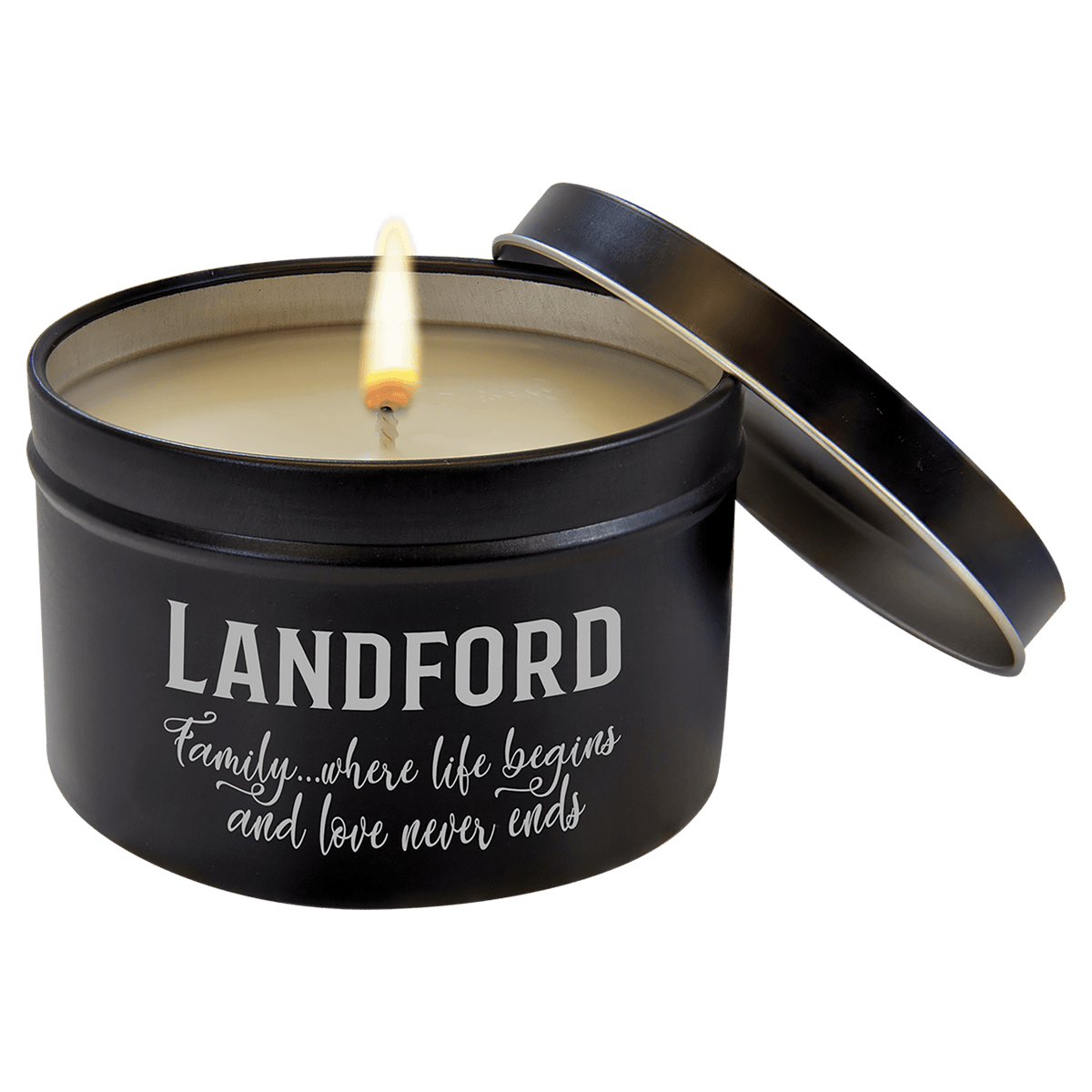 Fresh Pine Candle in a Black Metal Tin