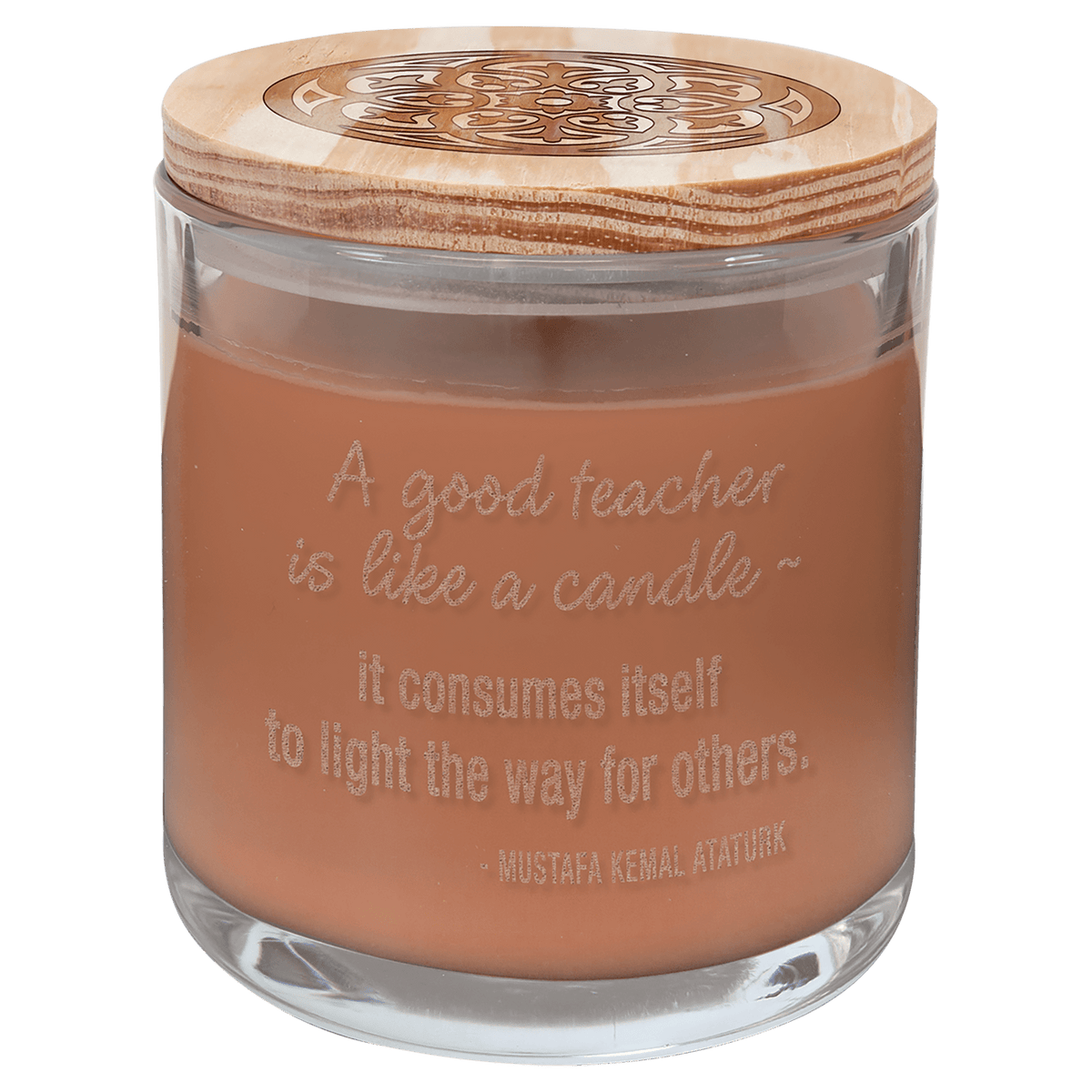 Tropical Coconut Candle in a Glass Holder with Wood Lid