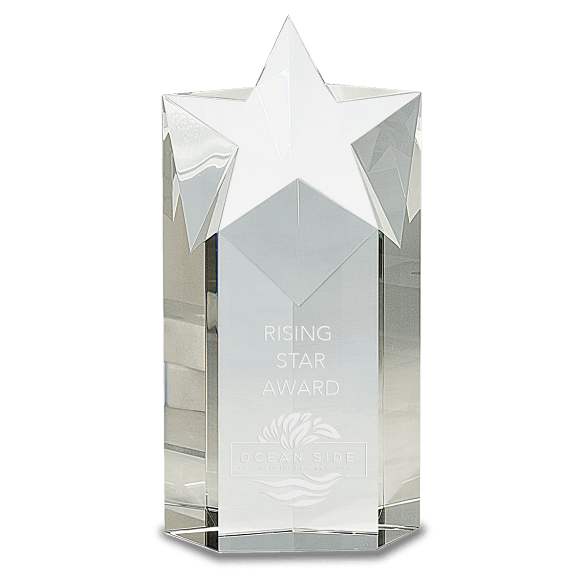 8" Crystal Star Column