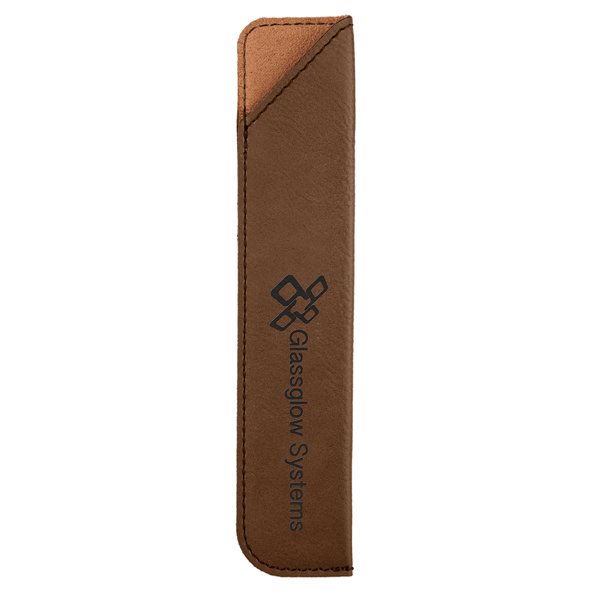 Dark Brown Leatherette Pen Sleeve