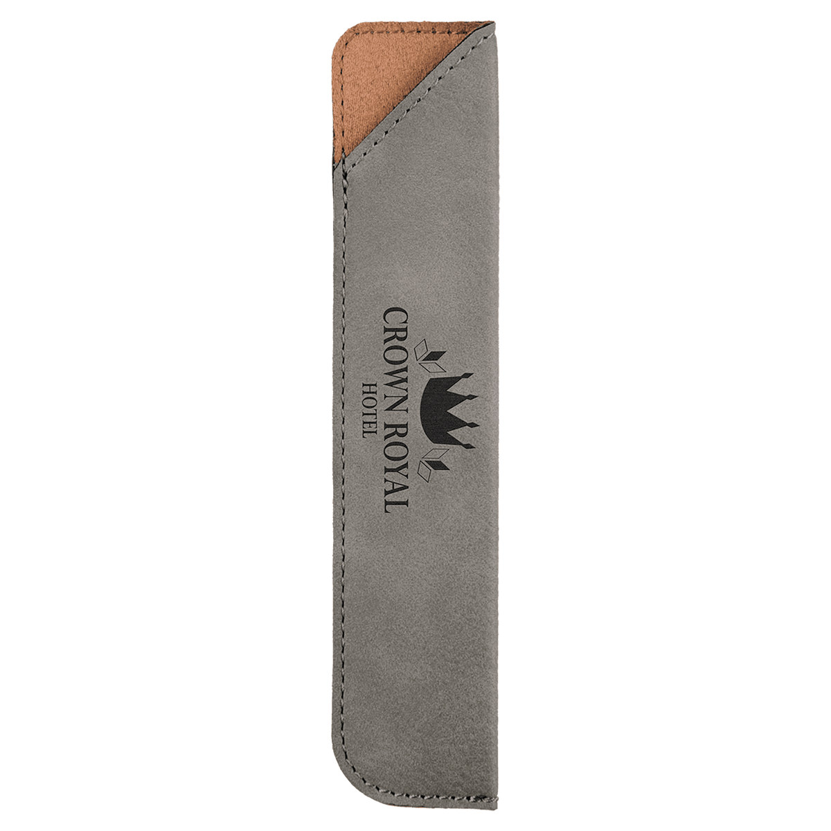 Gray Leatherette Pen Sleeve