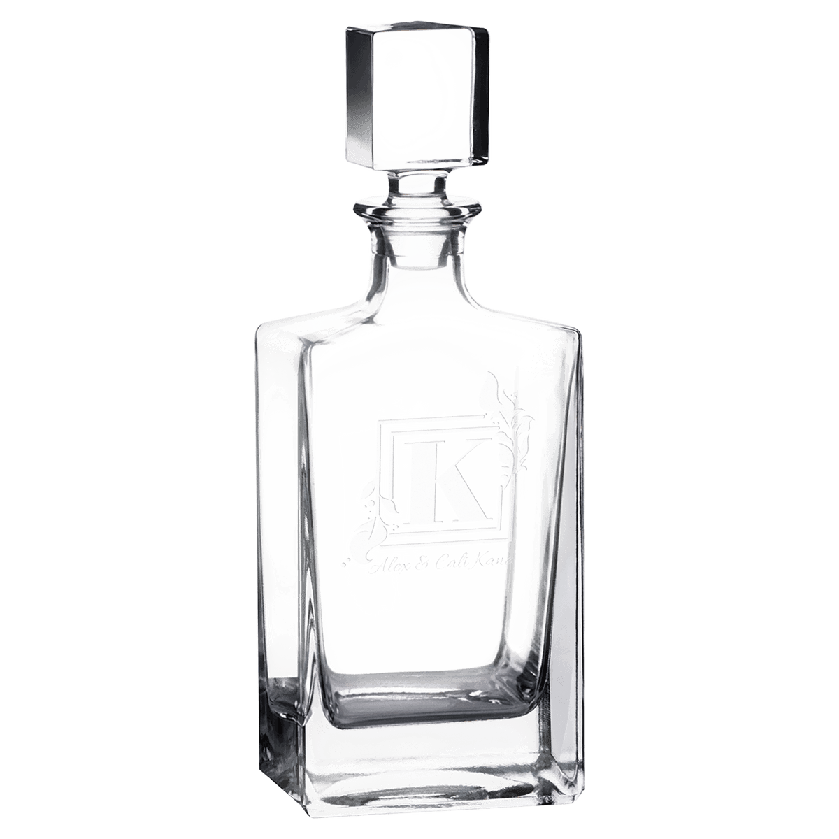 Polar Camel Rectangle Glass Decanter