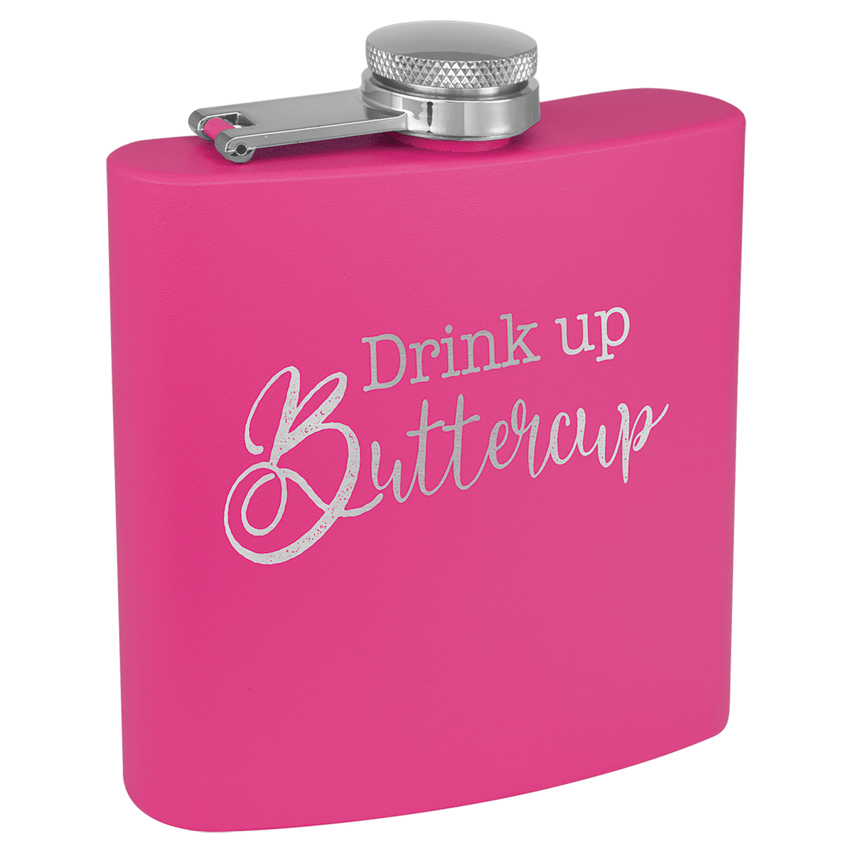 Pink Powdercoated Flask