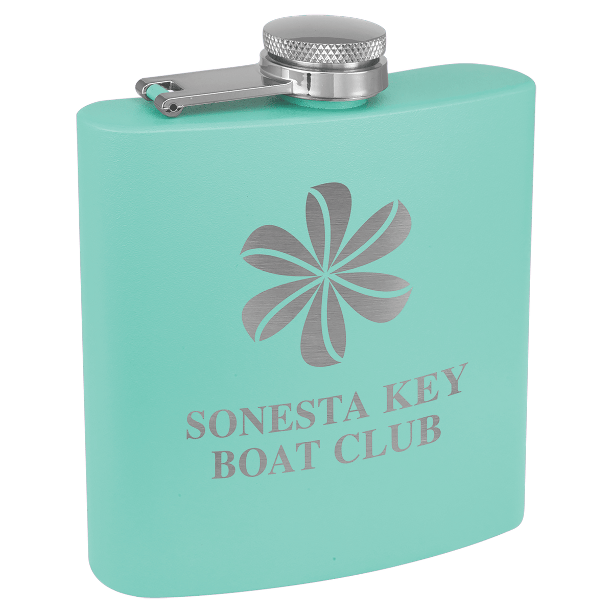 Teal Powder Coated Flask