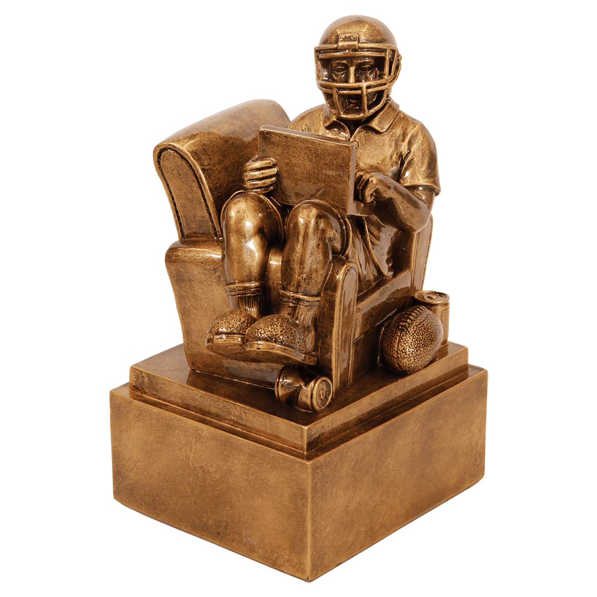 Fantasy Football Man In Chair Resin-6"
