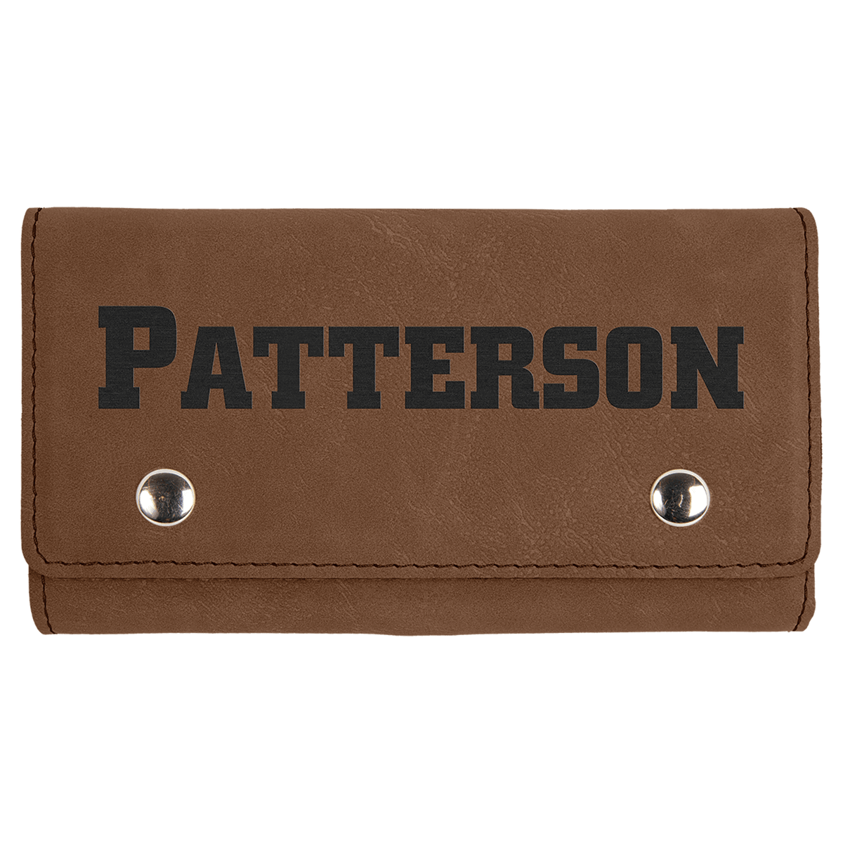 Dark Brown Leatherette Card and Dice Set