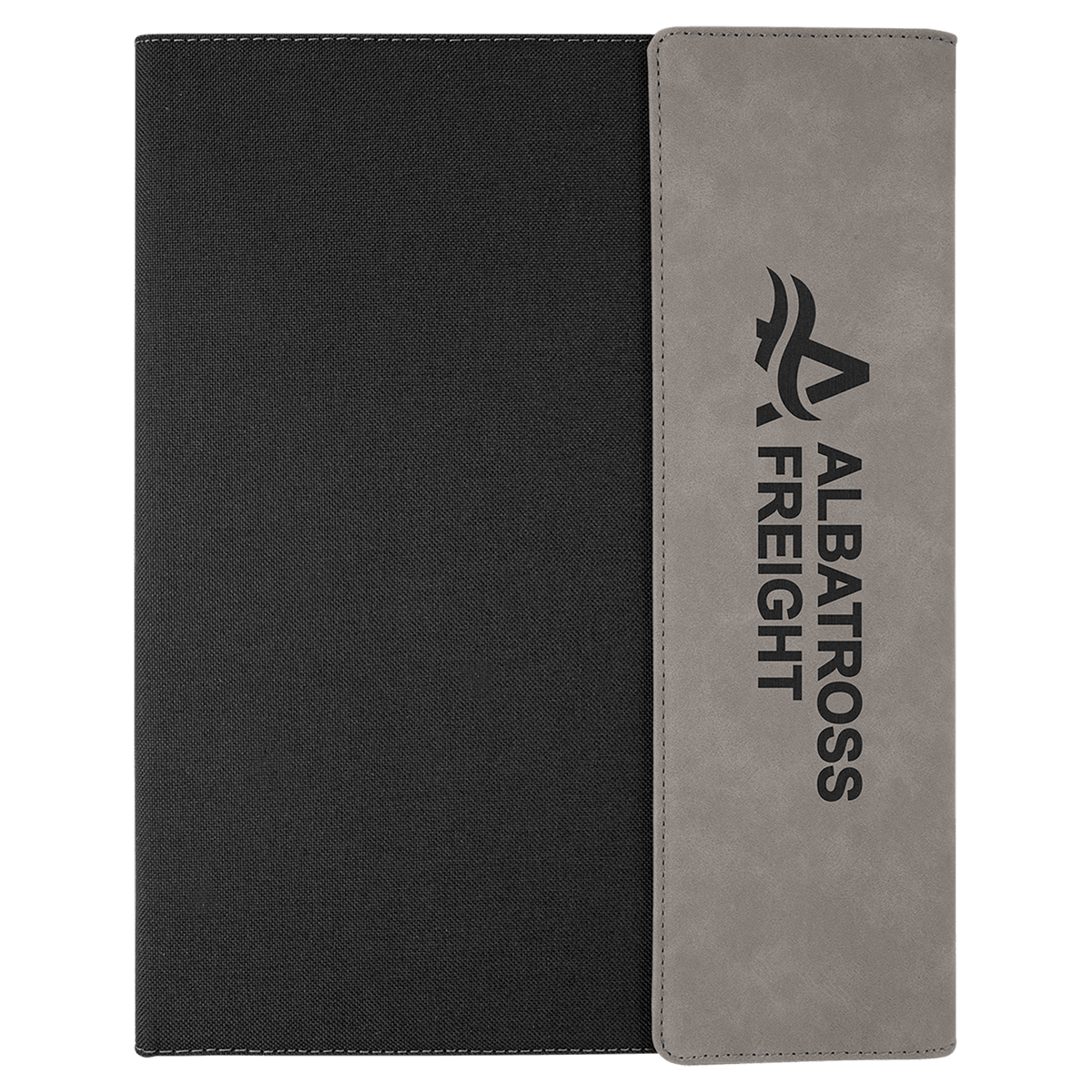 Gray Lasered Leatherette with Black Canvas