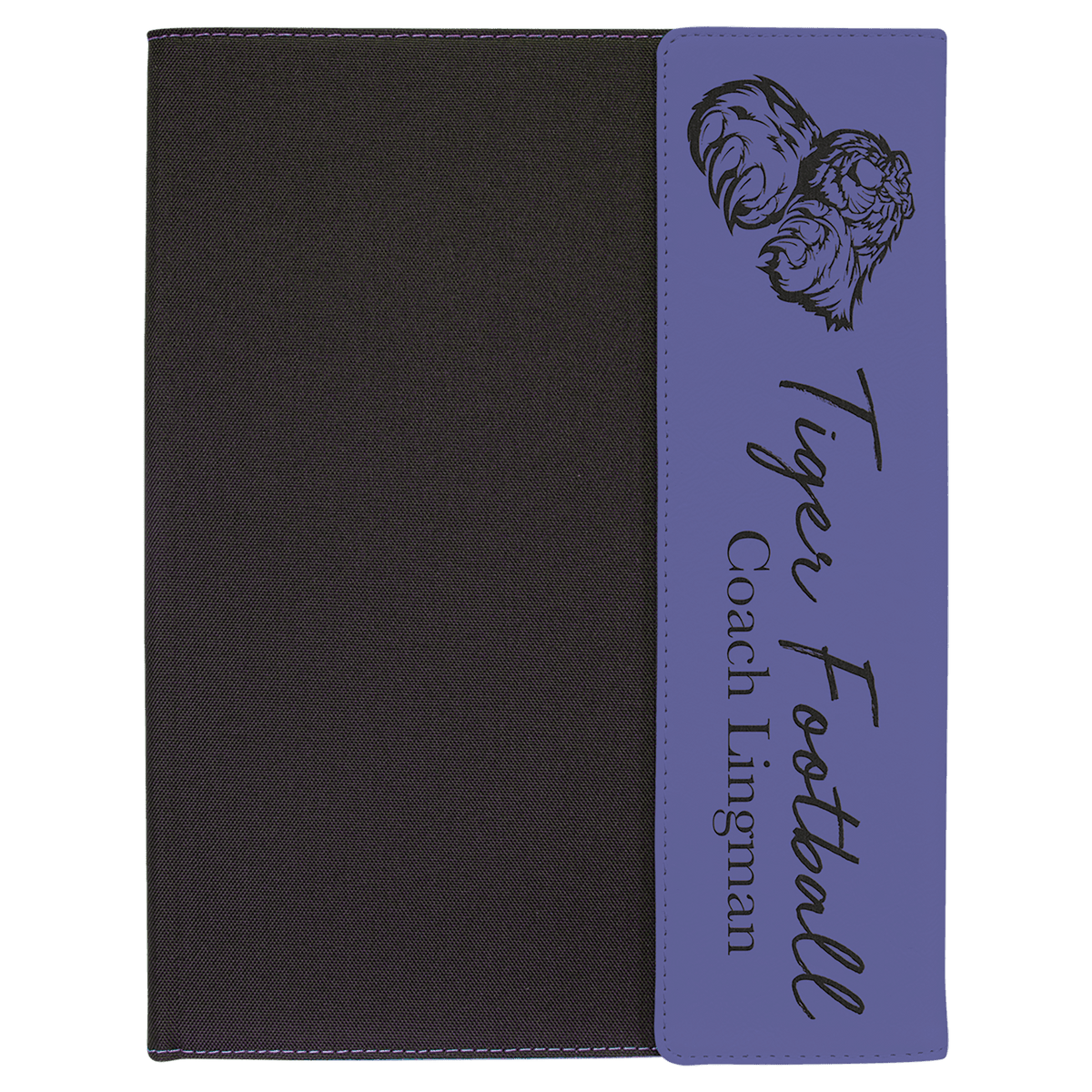Purple Lasered Leatherette Lasered Leatherette with Black Canvas Portfolio