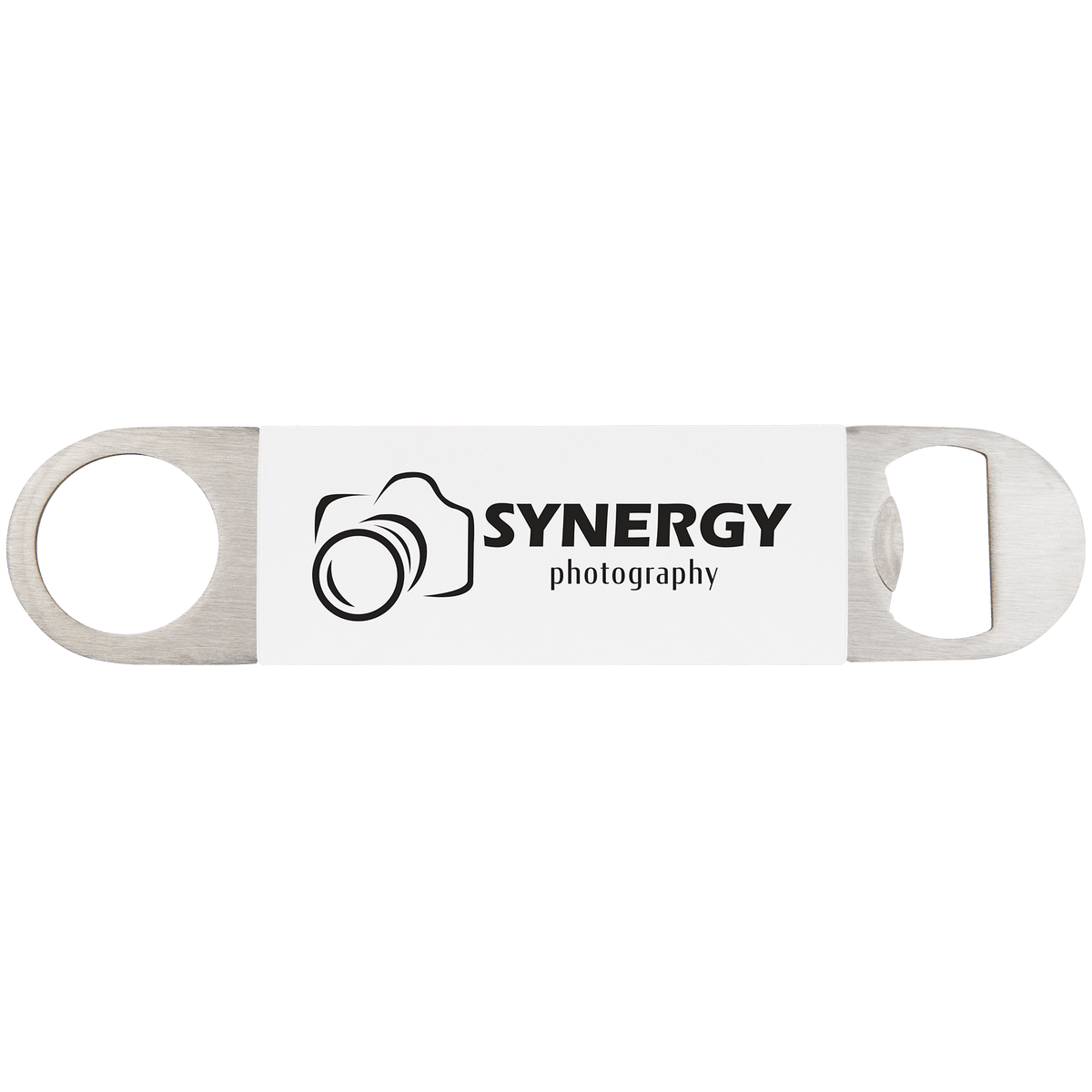 White/Black Bottle Opener with Silicone Sleeve