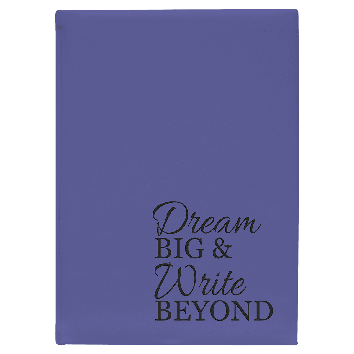 Purple Lasered Leatherette Journal with Lined Paper