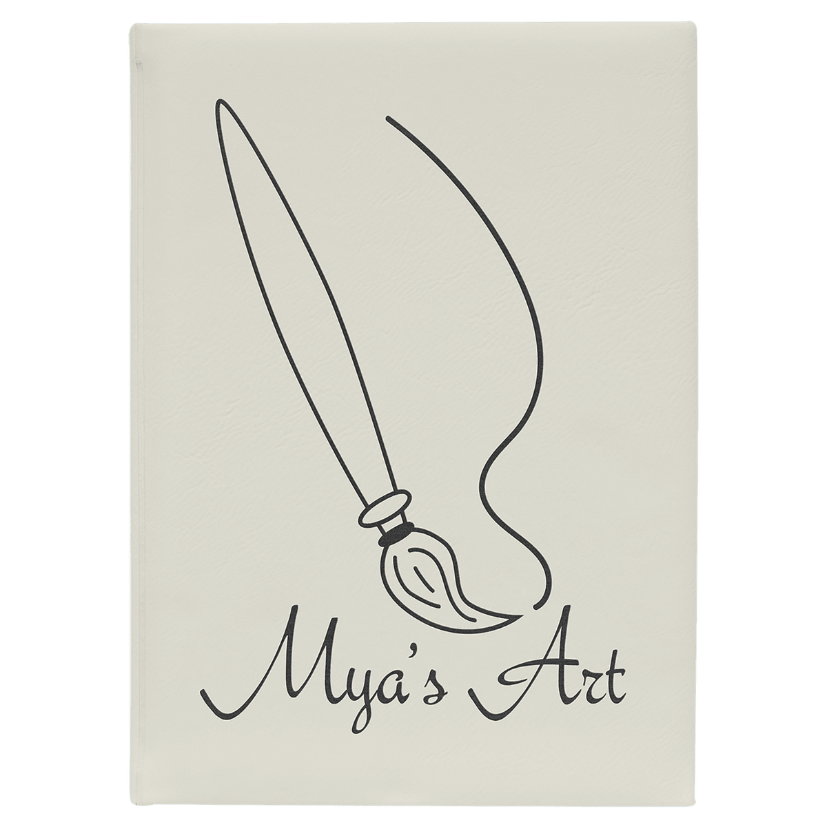 White Sketch Book with White Unlined Paper