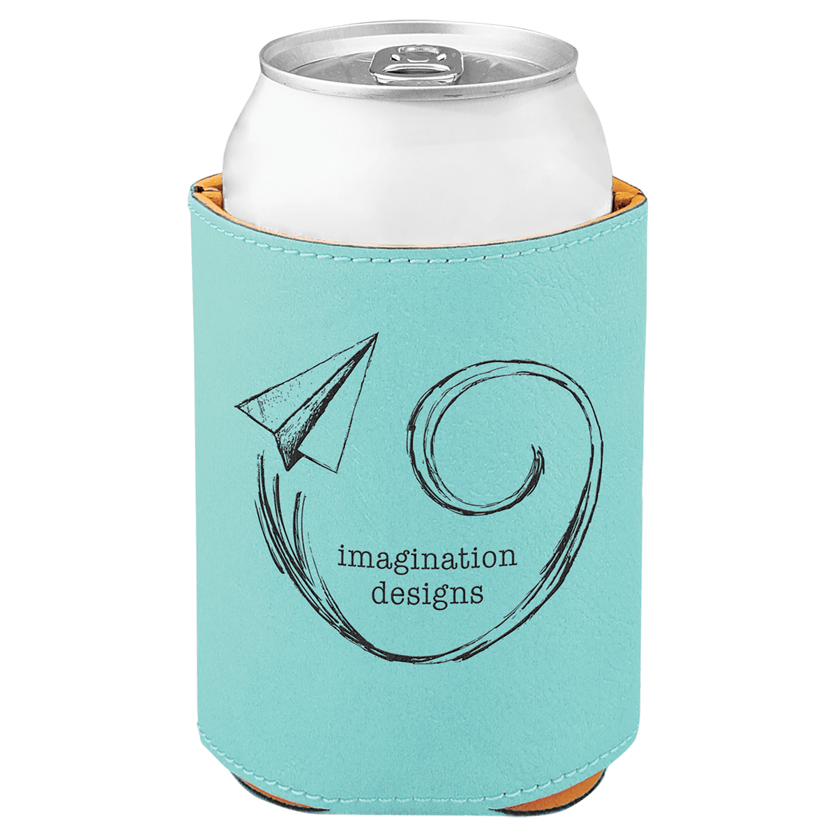 Teal Leatherette Beverage Holder