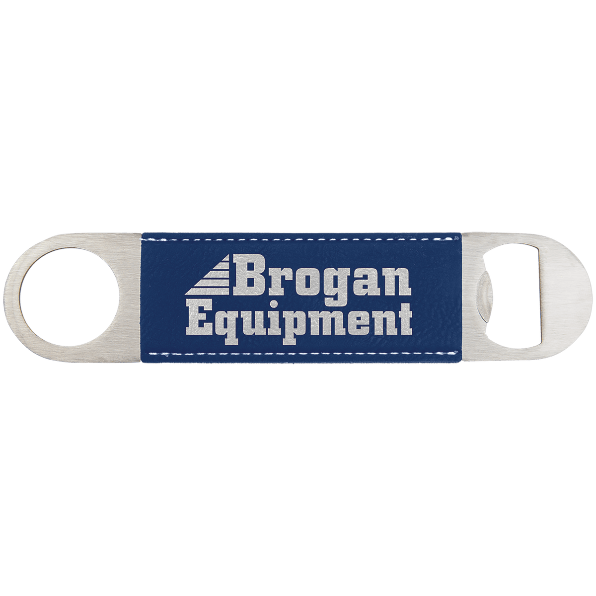 Blue/Silver Leatherette Bottle Opener