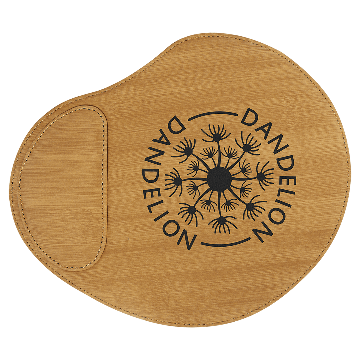 Bamboo Laserable Leatherette Mouse Pad