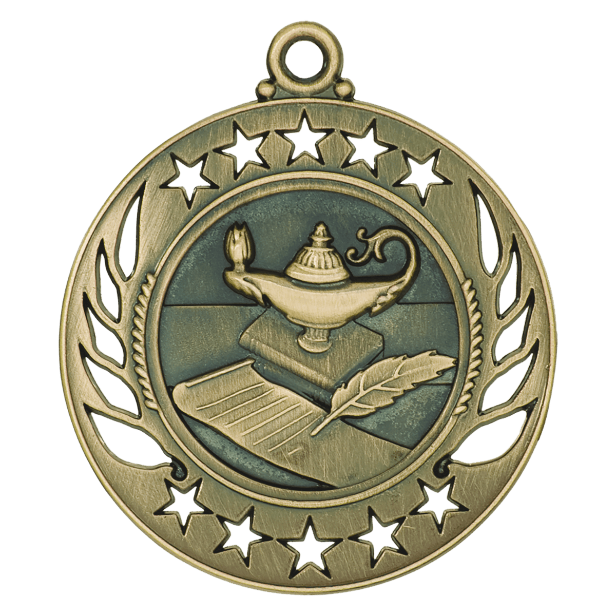 Lamp of Knowledge Galaxy Medal-Gold