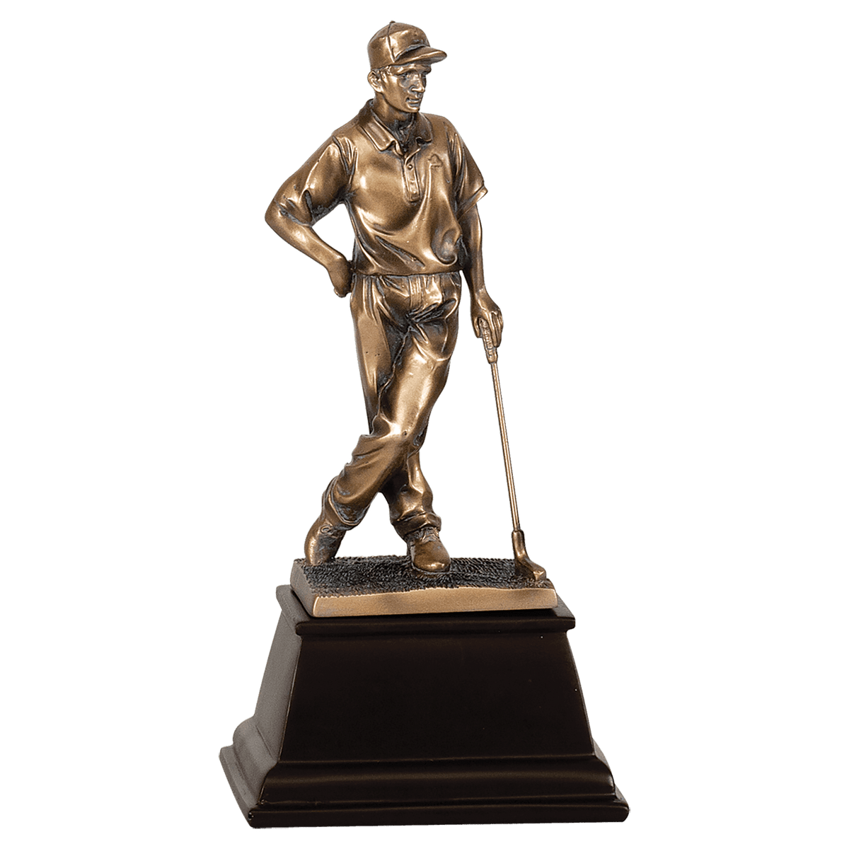 Male Bronze Golf Resin-13"