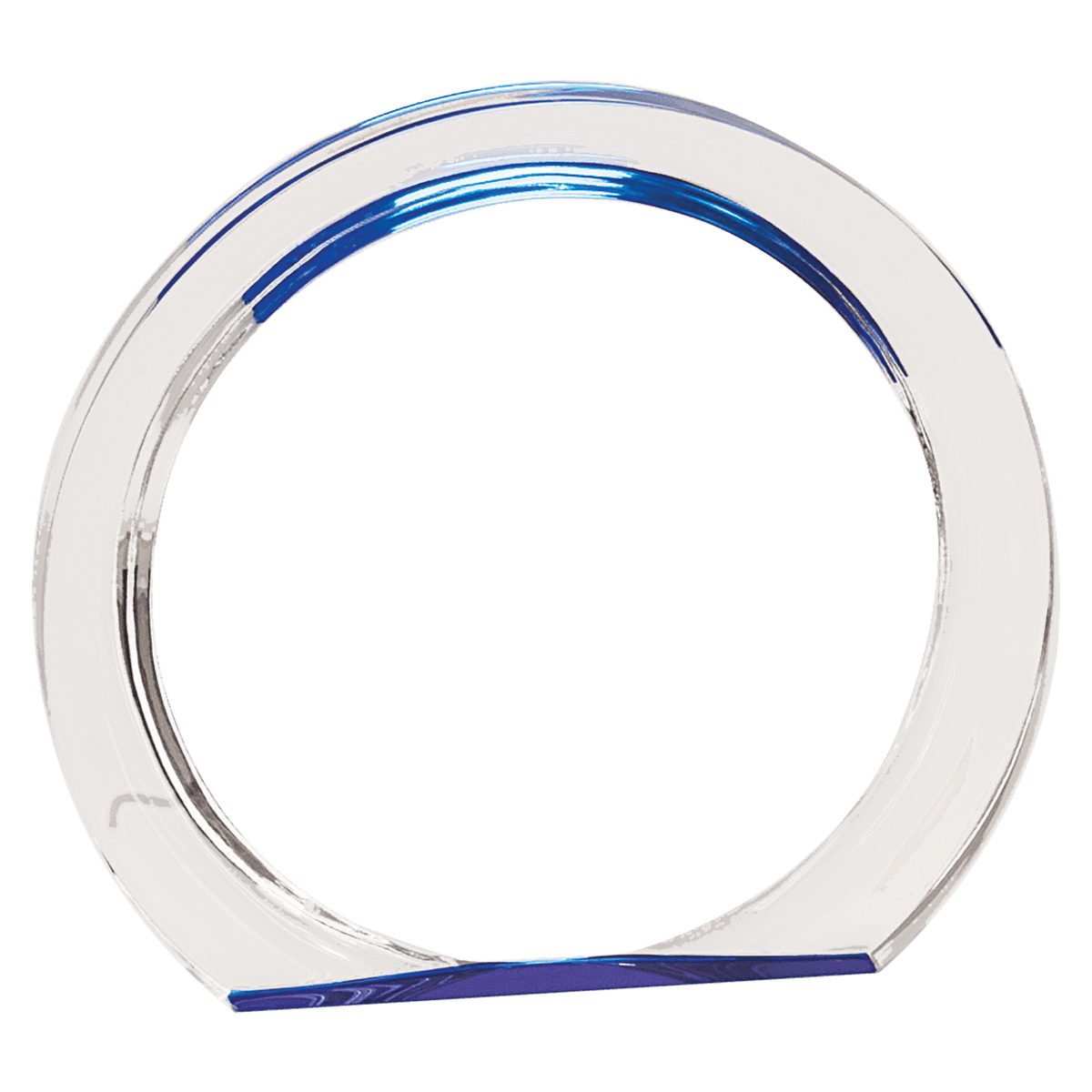 5 3/8" Blue Round Halo Acrylic