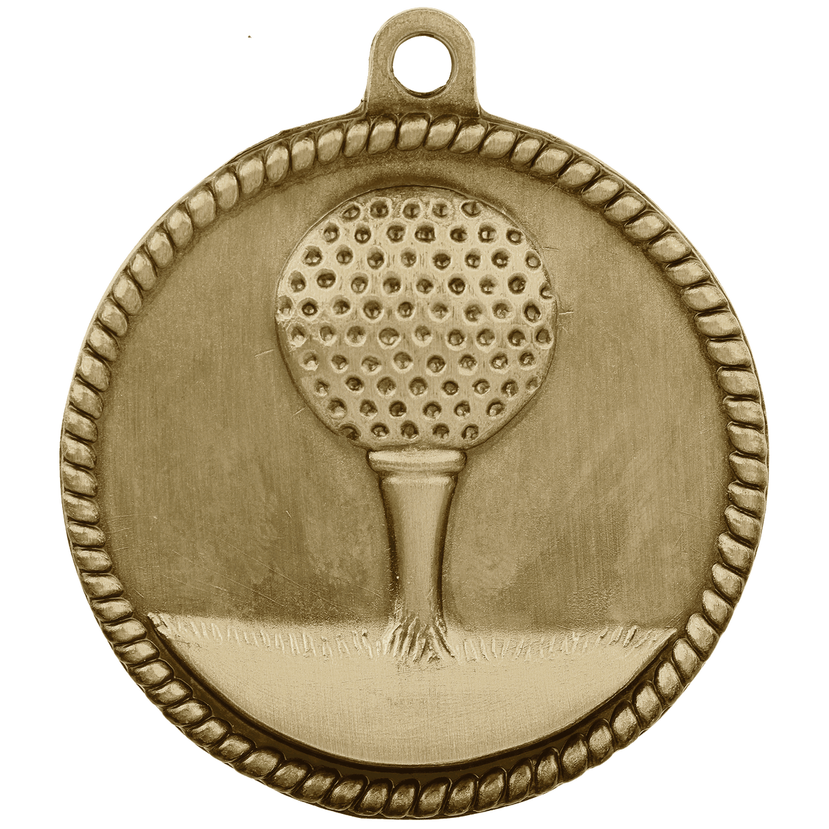 Golf High Relief Medal-Gold