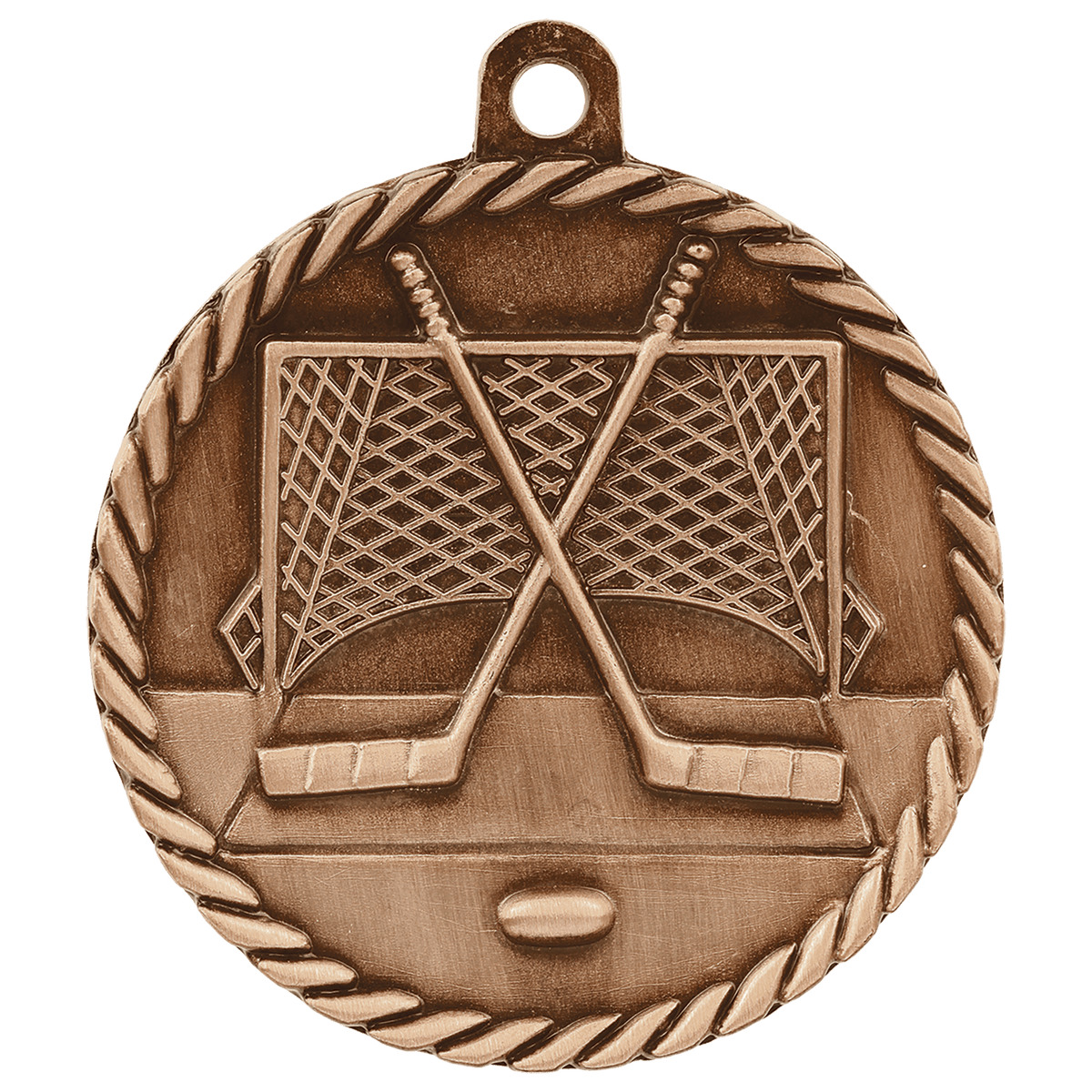 Hockey High Relief Medal-Bronze
