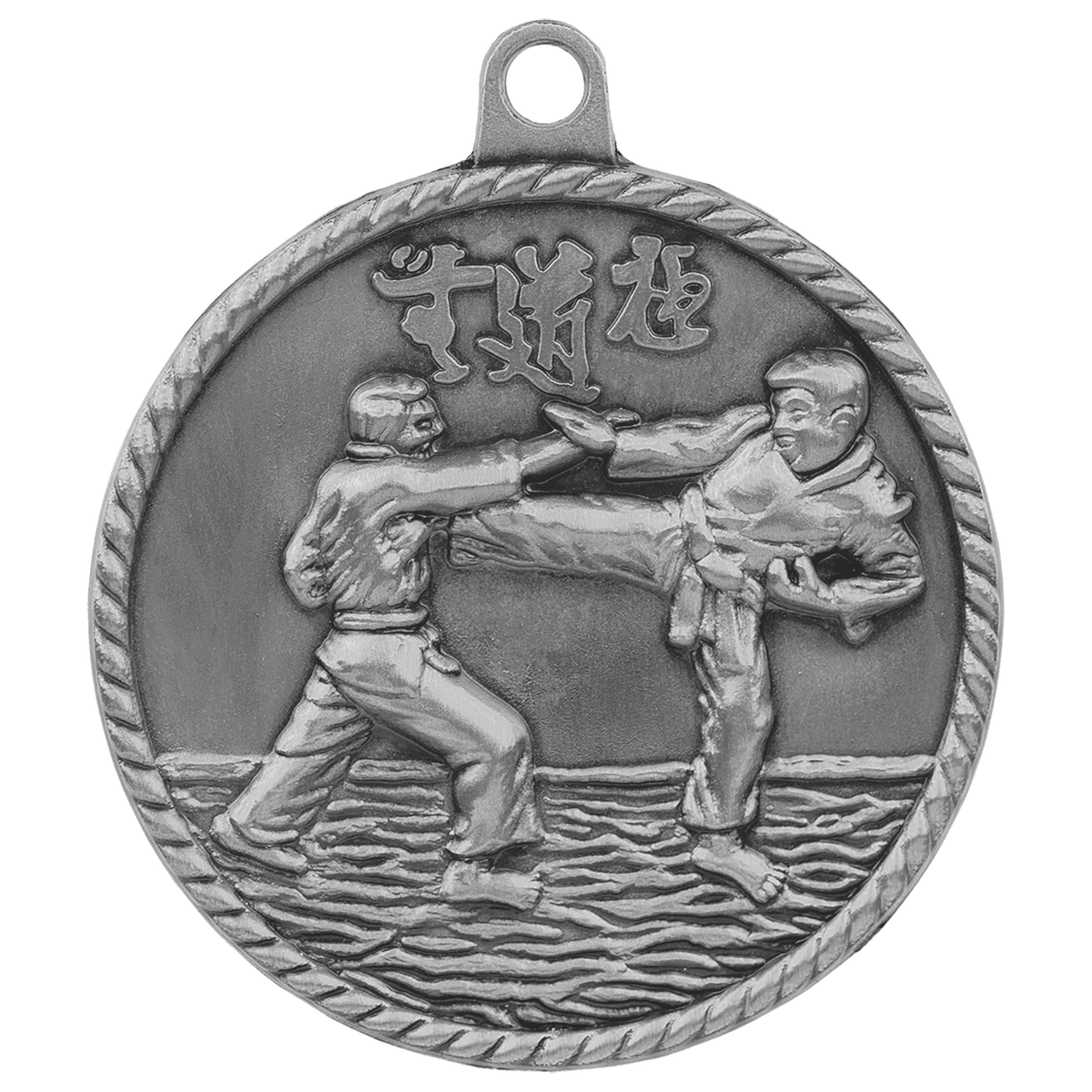 Martial Arts High Relief Medal-Silver