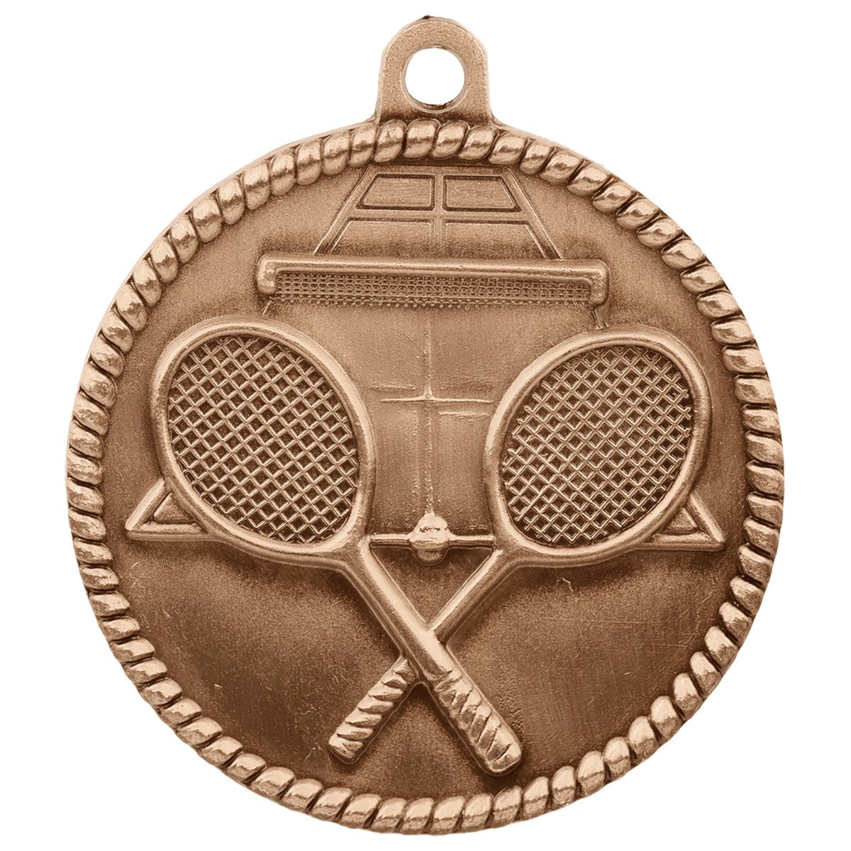 Tennis High Relief Medal-Bronze