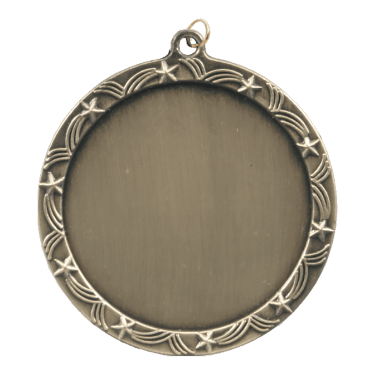Stars 2" Insert Holder Medal-Antique Gold (Insert not Included)