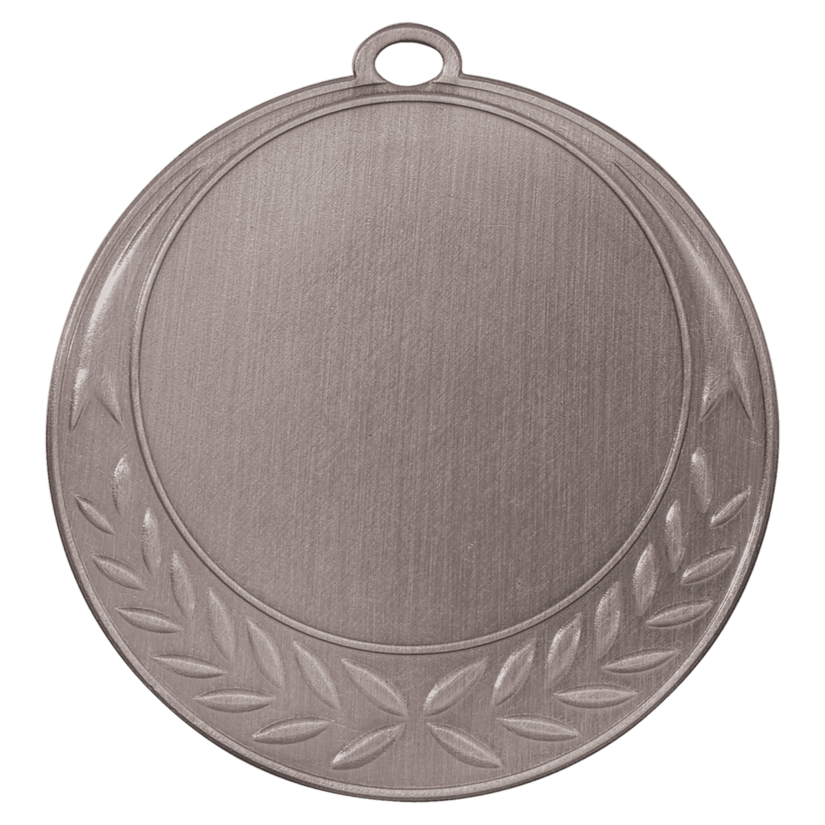 Half Wreath 2" Insert Holder Medal-Antique Silver (Insert Not Included)
