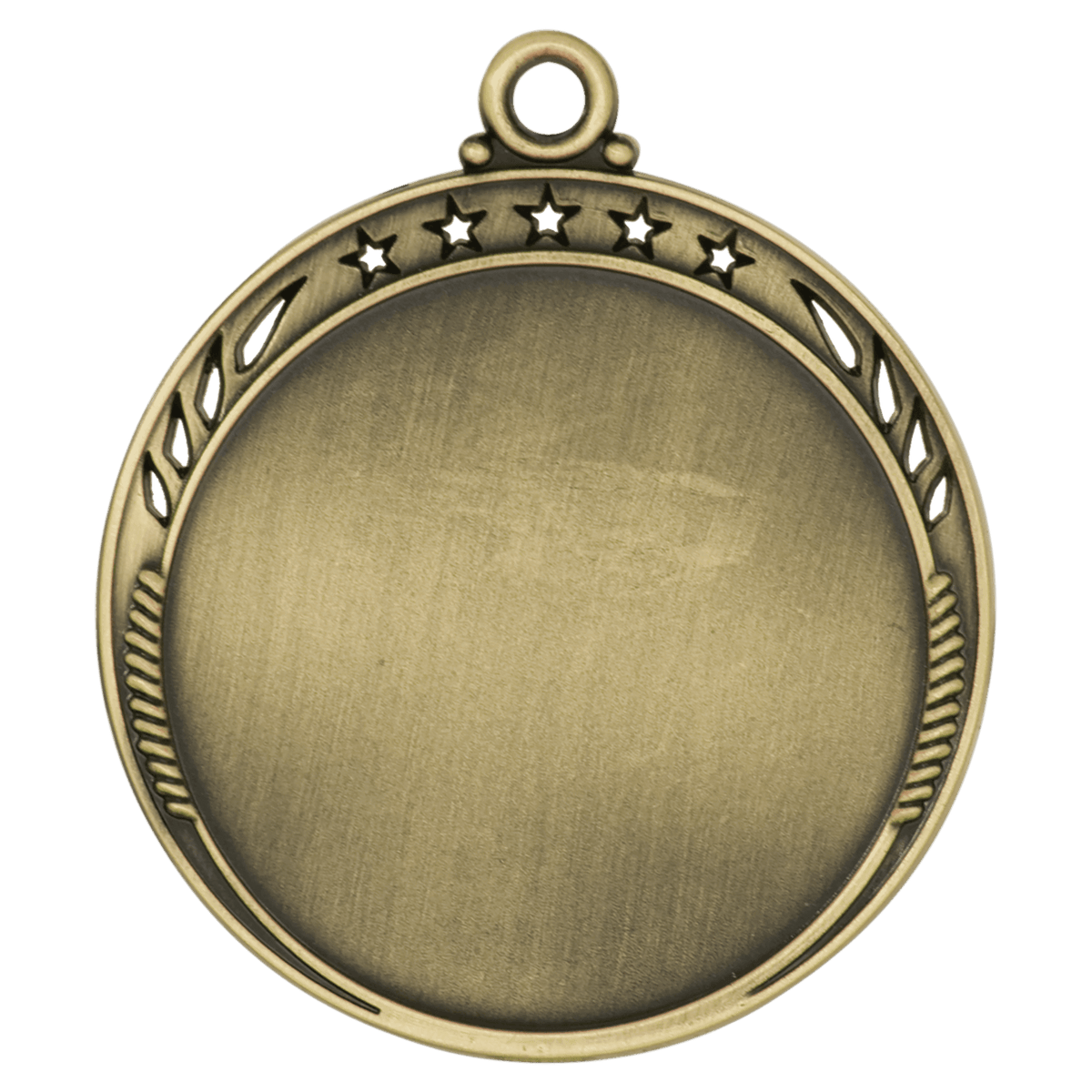 Galaxy 2" Insert Holder Medal-Antique Gold (Insert Not Included)