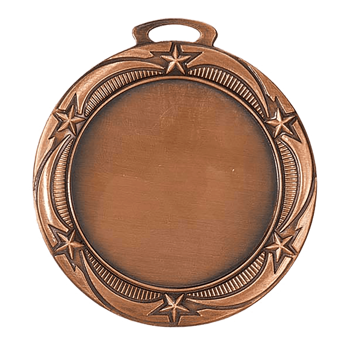 Star 2" Insert Holder Medal-Antique Bronze (Insert Not Included)