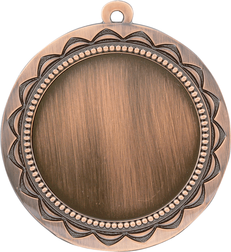 Sun 2" Insert Holder Medal-Antique Bronze (Insert Not Included)