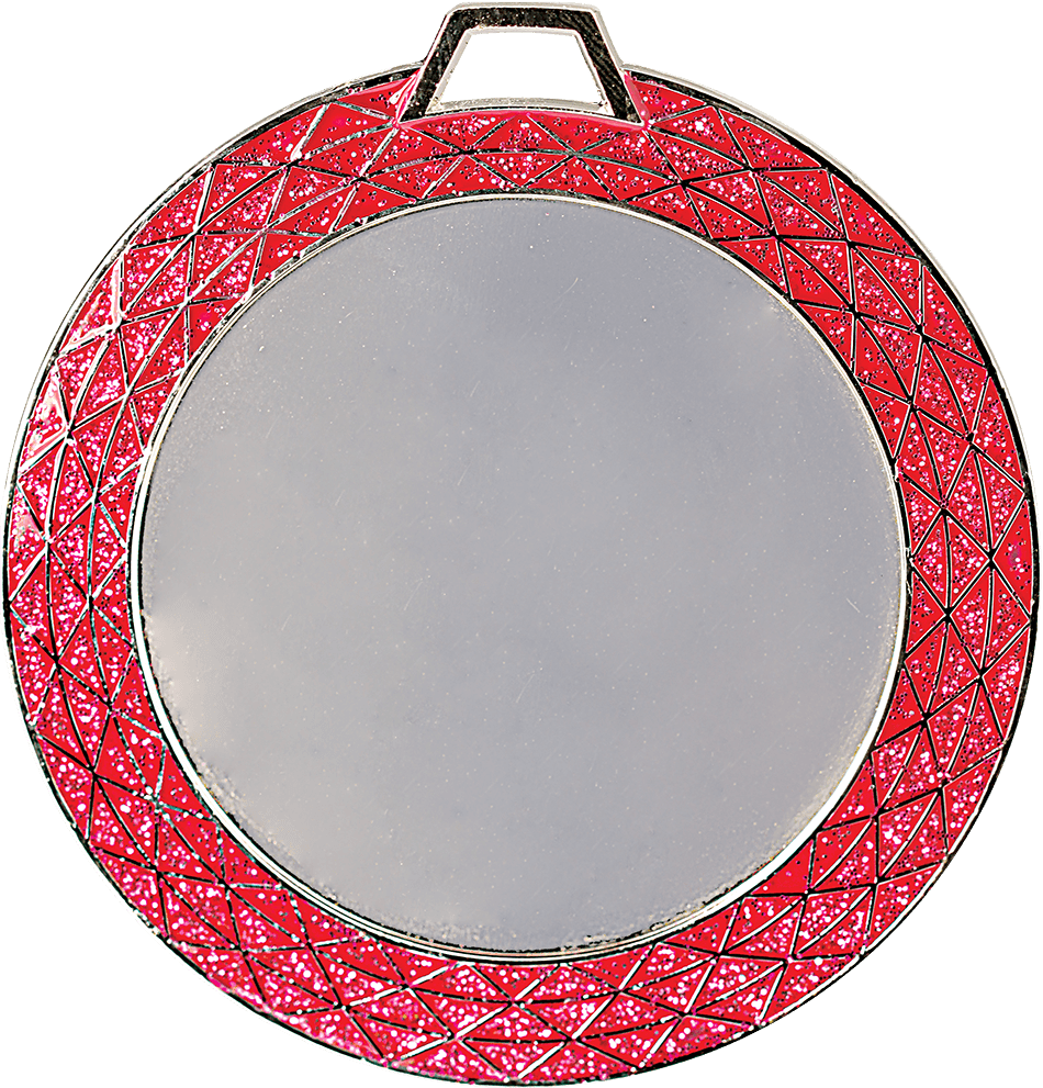 Pink Bling 2" Insert Holder Medal (Insert Not Included)