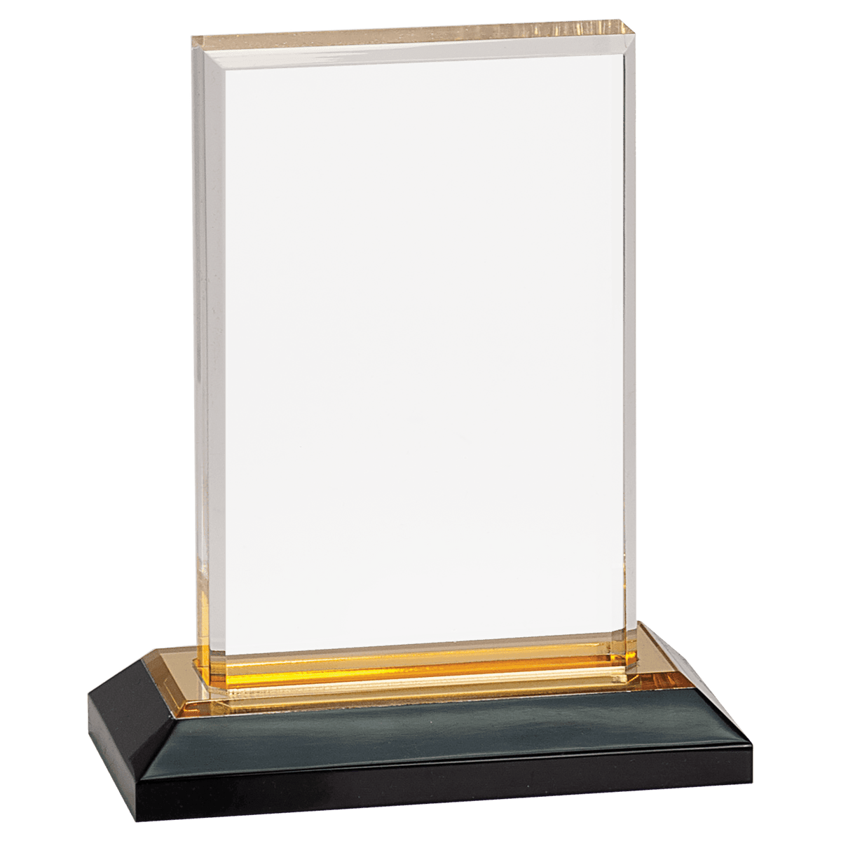 6" Gold Beveled Impress Acrylic with Base
