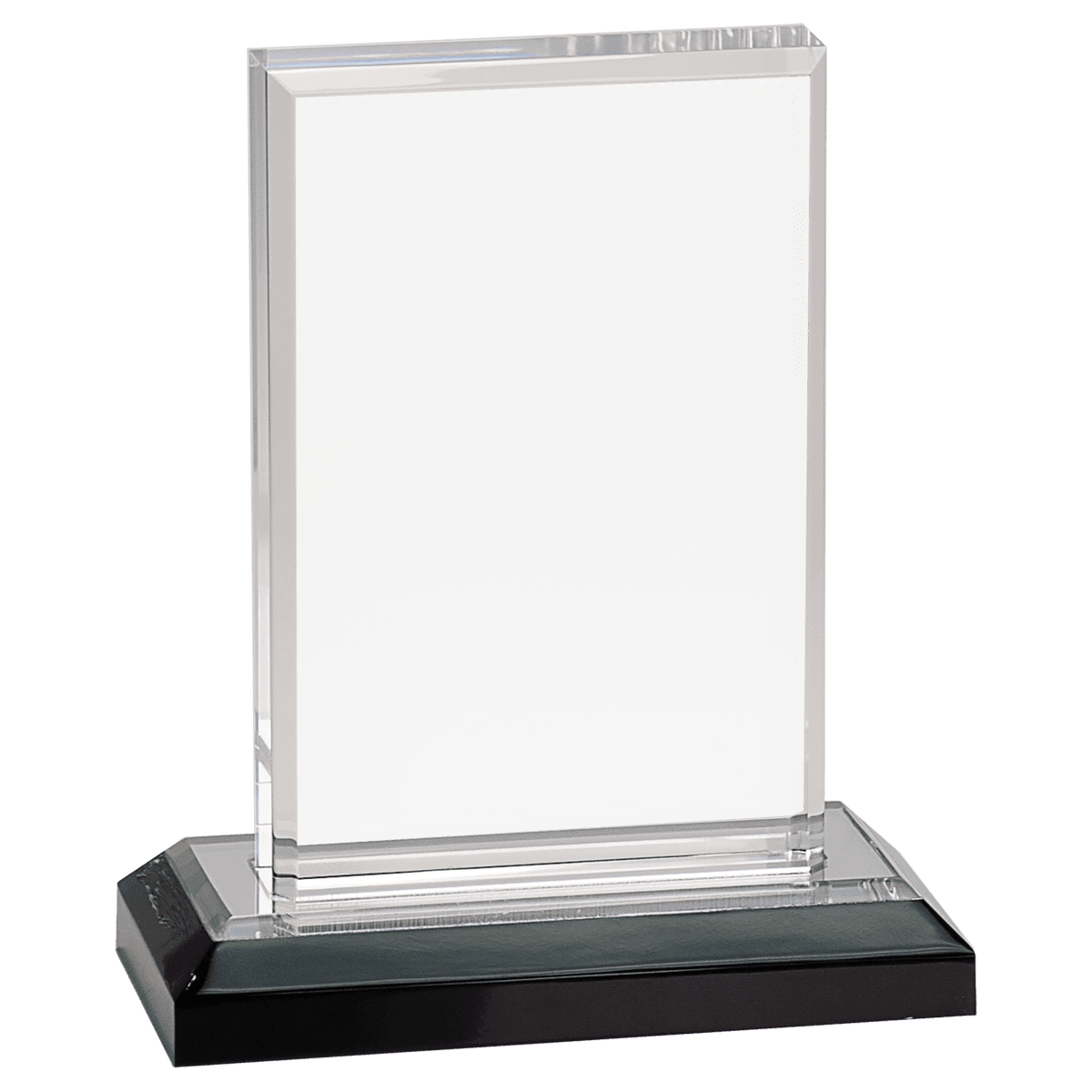 6" Silver Beveled Impress Acrylic with Base