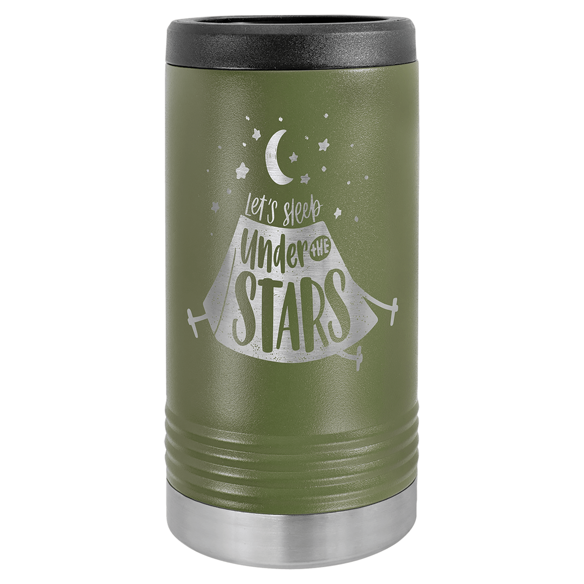 OLIVE GREEN Polar Camel Insulated Slim Beverage Holder