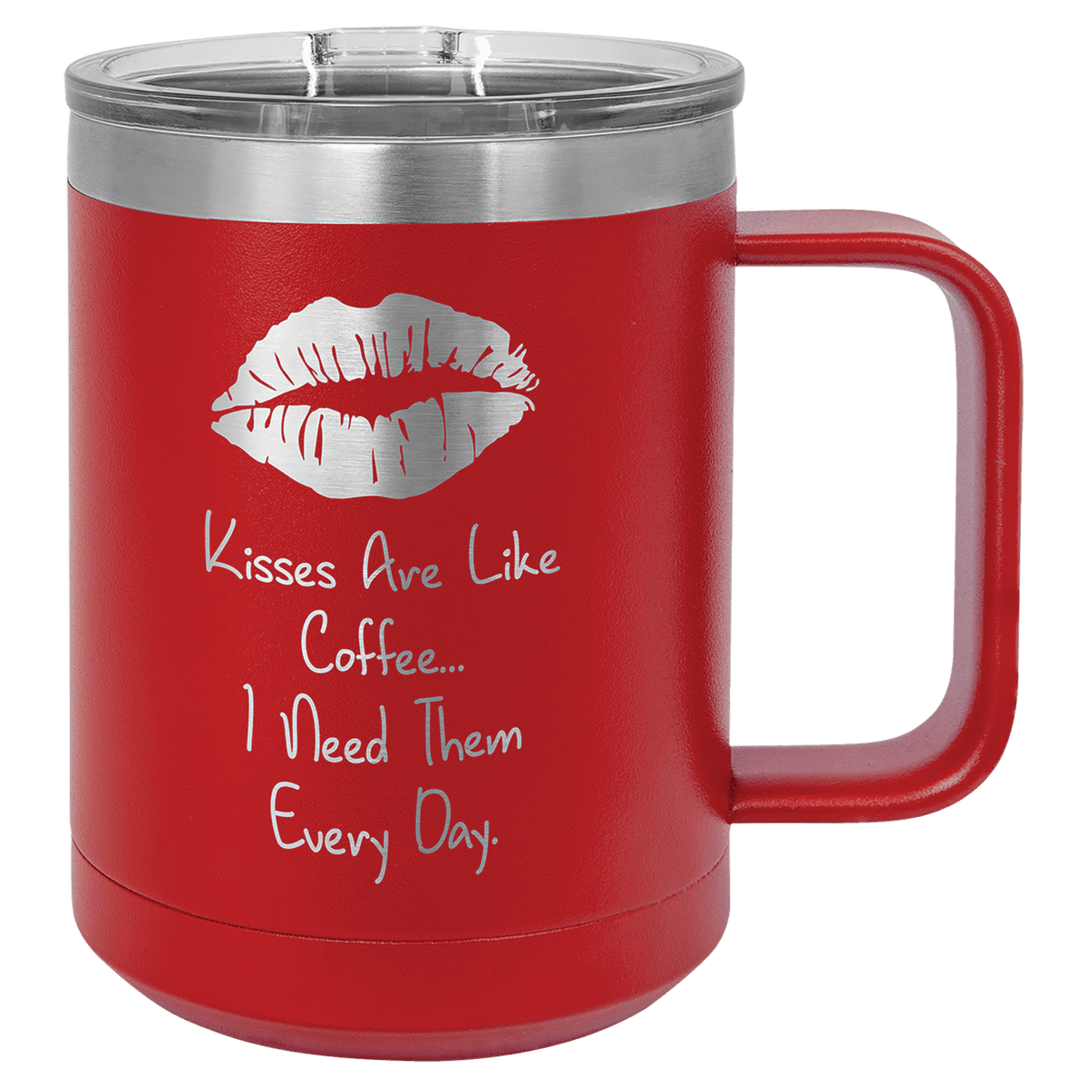 Red 15 oz. Polar Camel Coffee Mug with Slider Lid