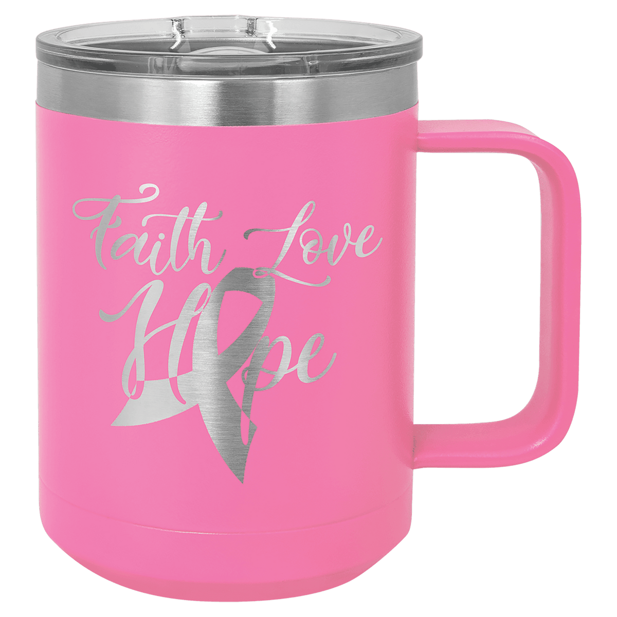 Pink 15 oz. Polar Camel Coffee Mug with Slider Lid