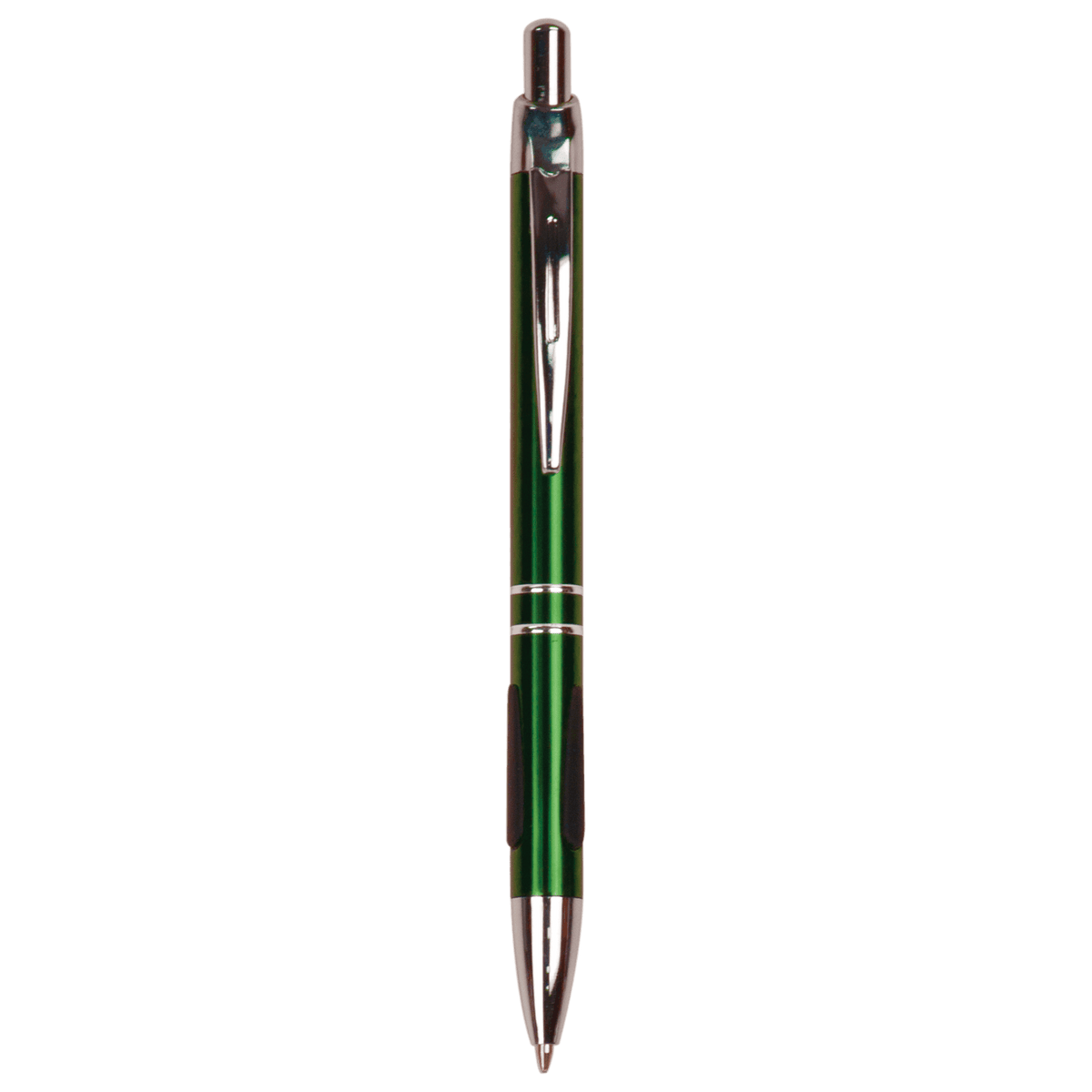 Gloss Green Ballpoint Pen with Gripper