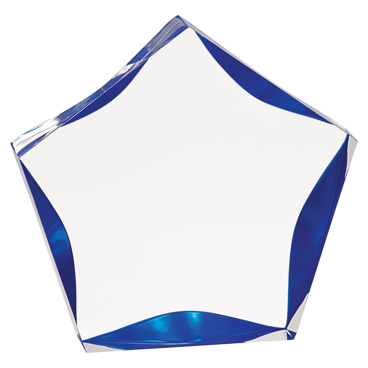 5" Clear & Blue Luminary Premier Acrylic
