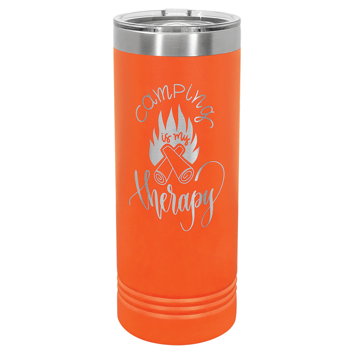 Orange 22 oz. Polar Camel Skinny Tumbler with Slider Lid