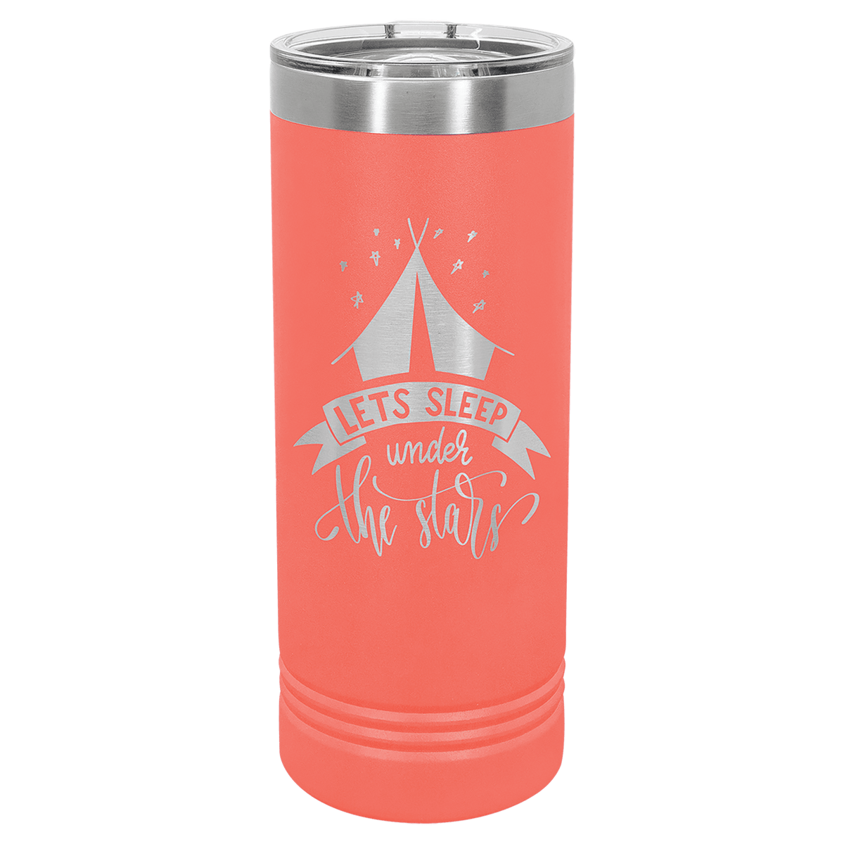 Coral 22 oz. Polar Camel Skinny Tumbler with Slider Lid