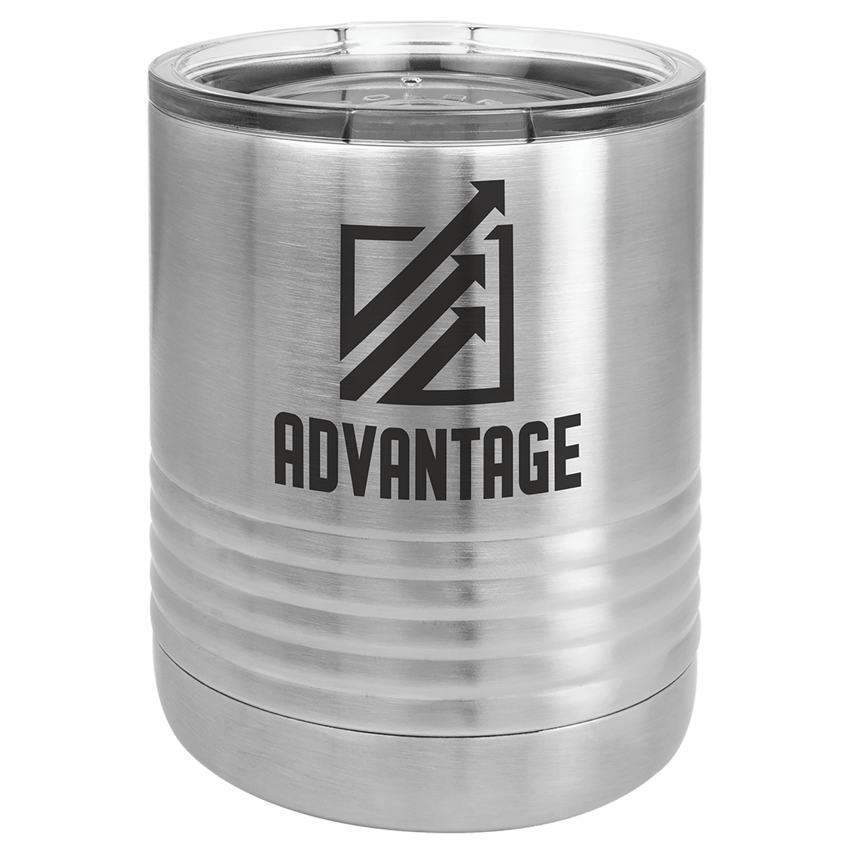 Stainless Steel 10 oz. Polar Camel Ringneck Tumbler with Clear Lid