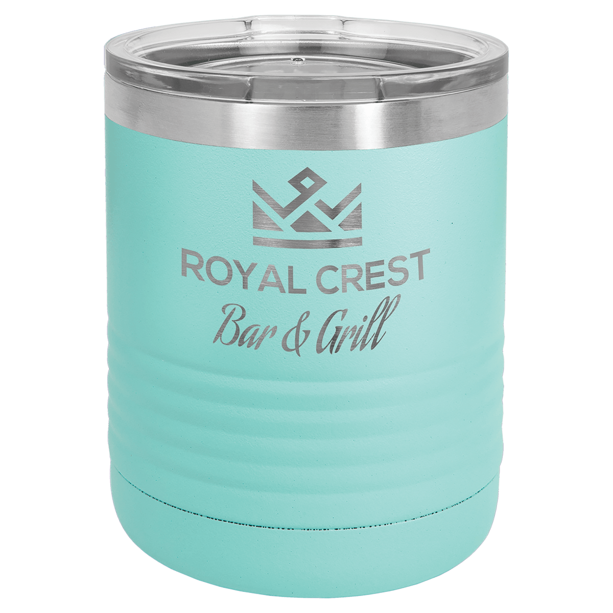 Teal 10 oz. Polar Camel Ringneck Tumbler with Clear Lid