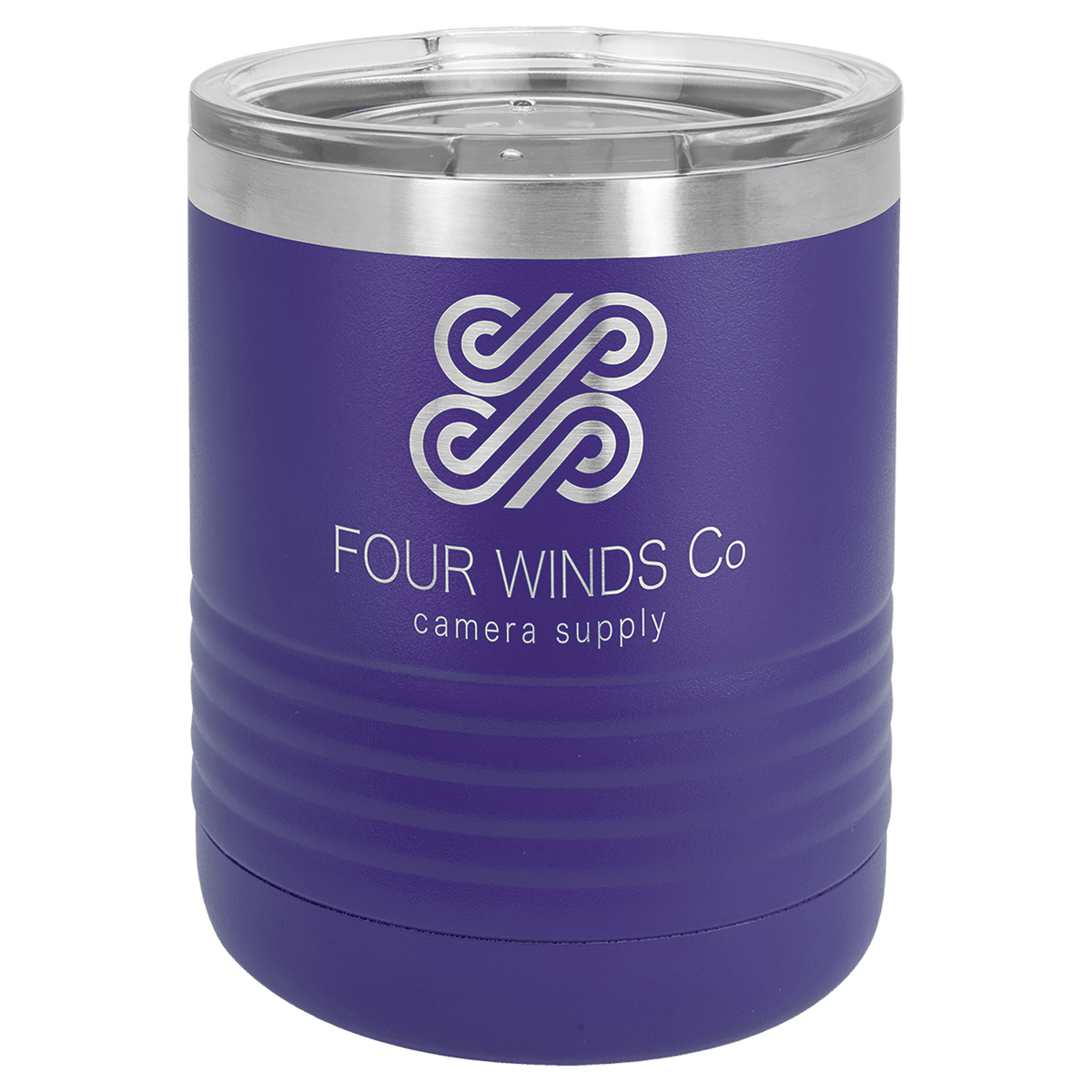 Purple 10 oz. Polar Camel Ringneck Tumbler with Clear Lid