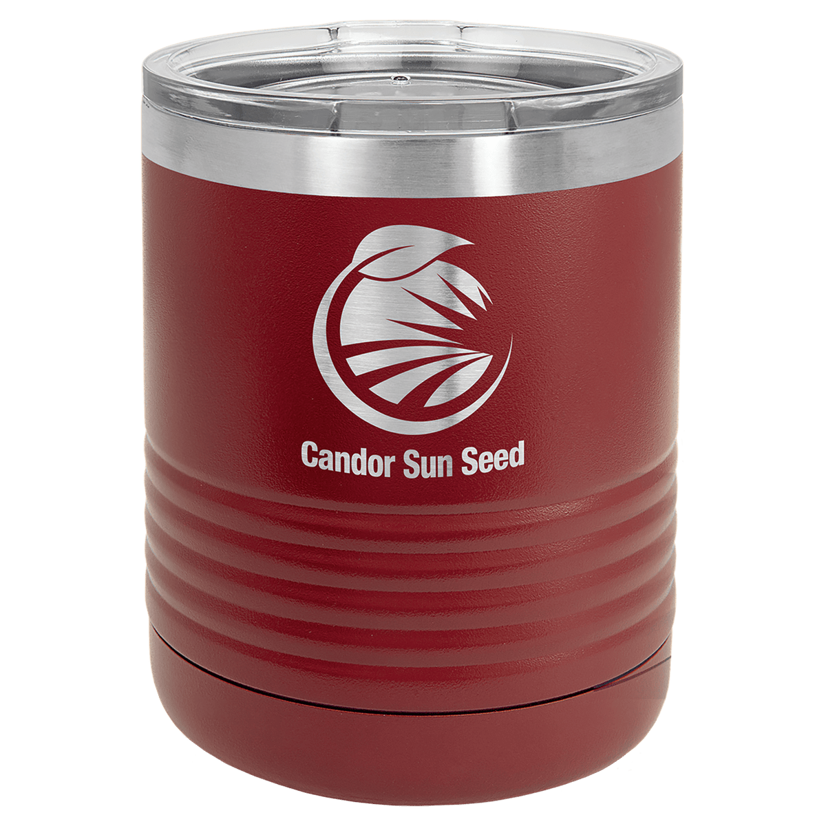 Maroon 10 oz. Polar Camel Tumbler with Clear Lid