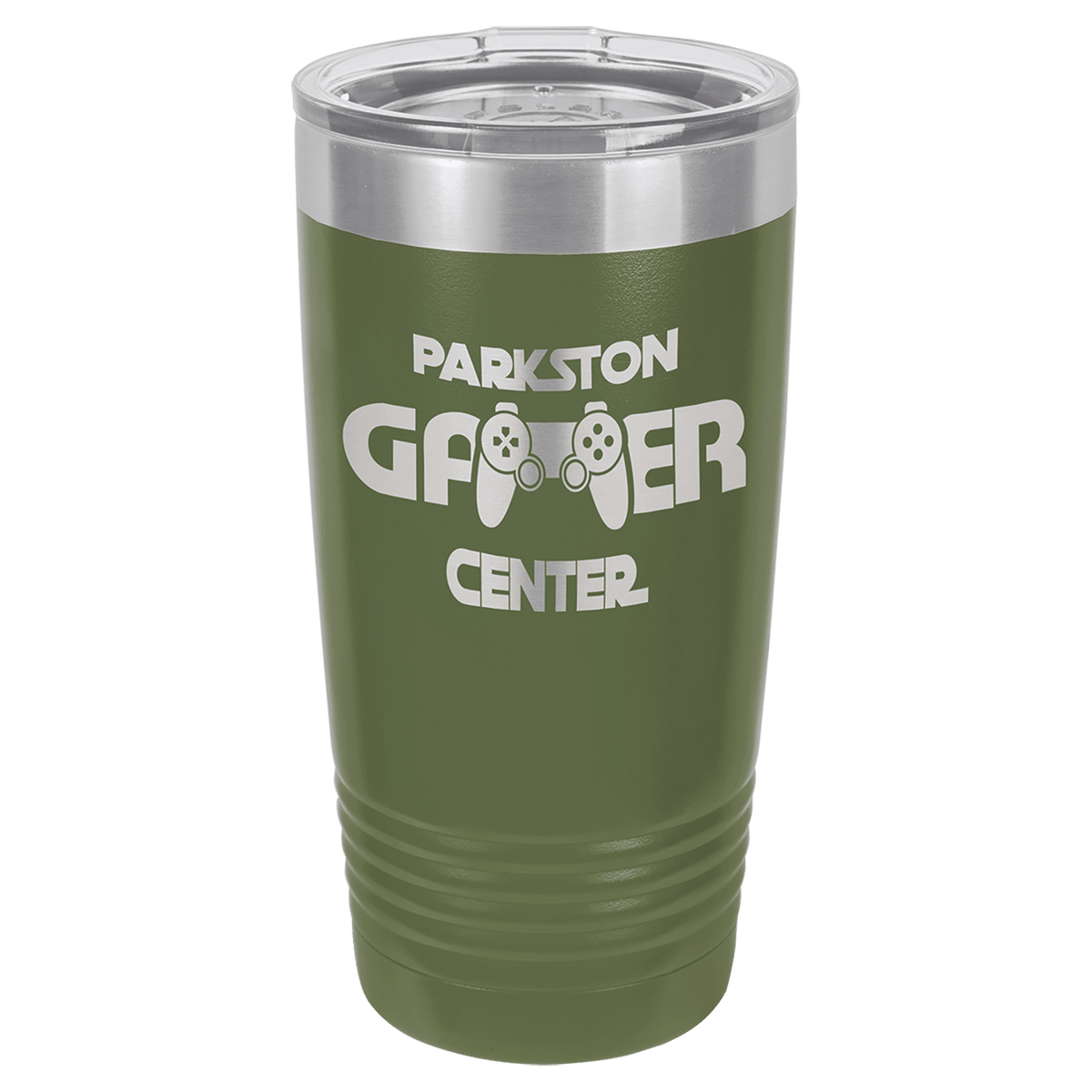 Olive Green 20 oz. Polar Camel Ringneck with Clear Lid